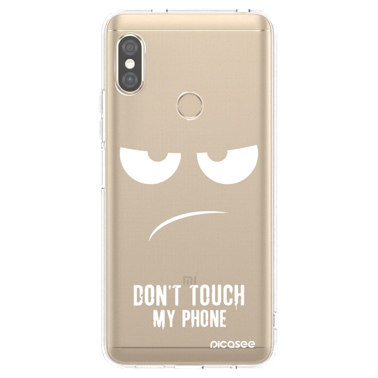 Picasee Xiaomi Redmi Note 5 Global Hülle - Transparentes Silikon - Don't Touch My Phone