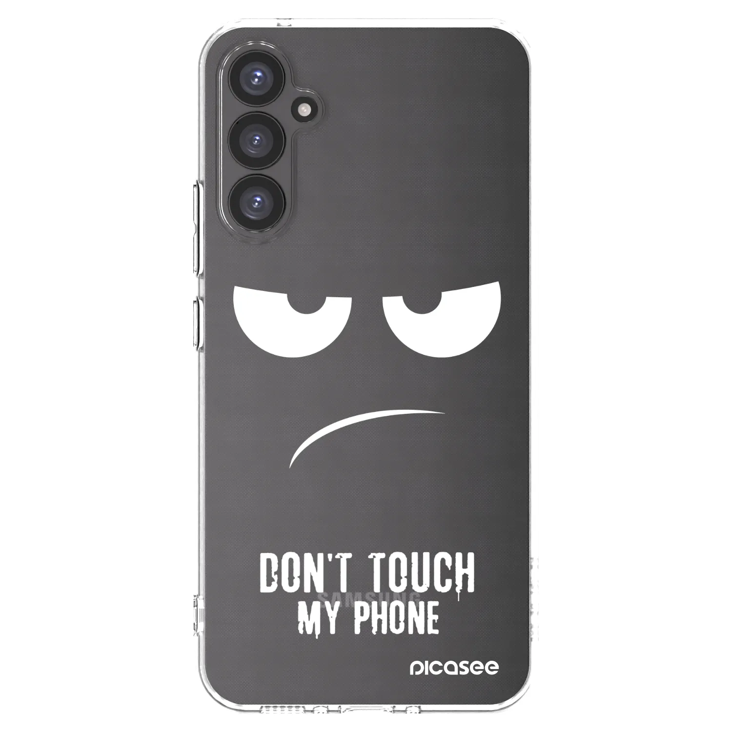 Picasee Samsung Galaxy A34 5G A346B Hülle - Transparentes Silikon - Don't Touch My Phone