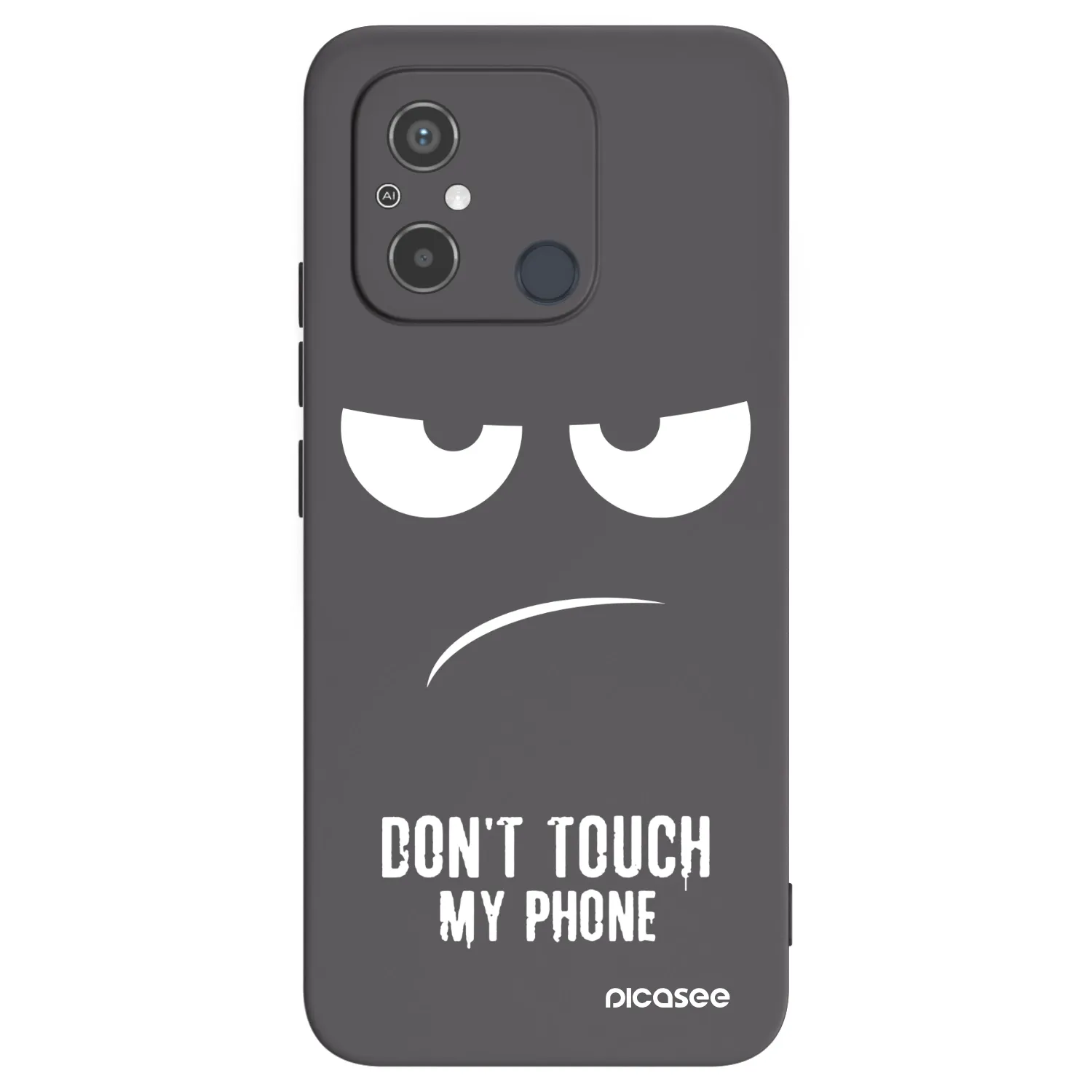 Picasee Xiaomi Redmi 12C Hülle - Schwarzes Silikon - Don't Touch My Phone