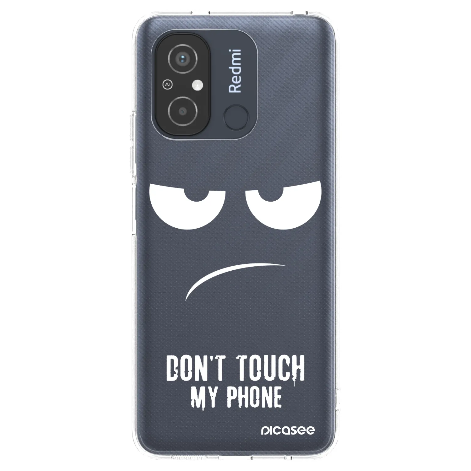 Picasee Xiaomi Redmi 12C Hülle - Transparentes Silikon - Don't Touch My Phone