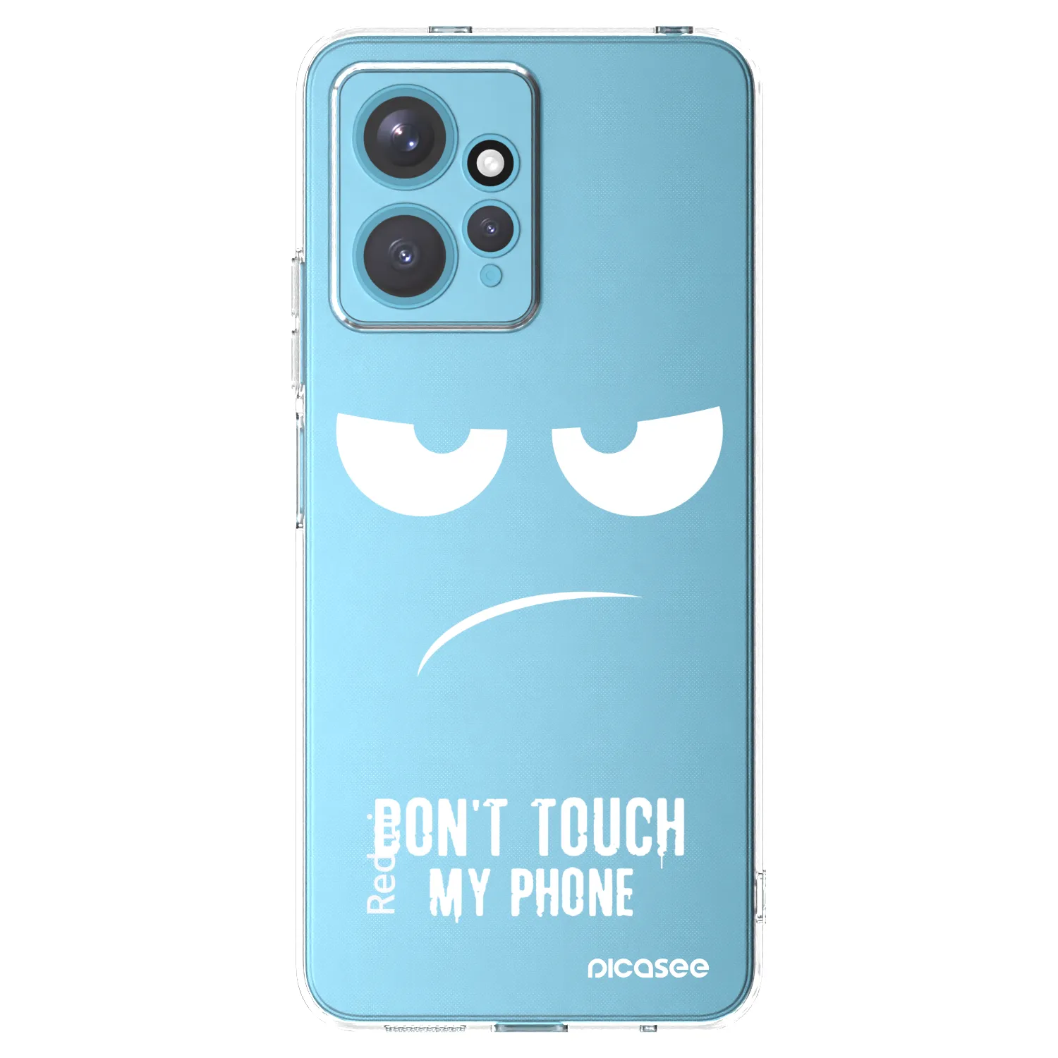 Picasee Xiaomi Redmi Note 12 4G Hülle - Transparentes Silikon - Don't Touch My Phone
