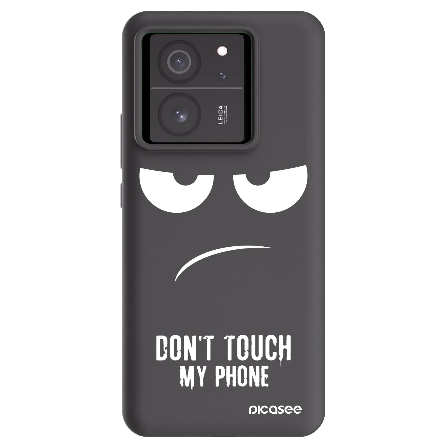 Picasee Xiaomi 13T Pro Hülle - Schwarzes Silikon - Don't Touch My Phone