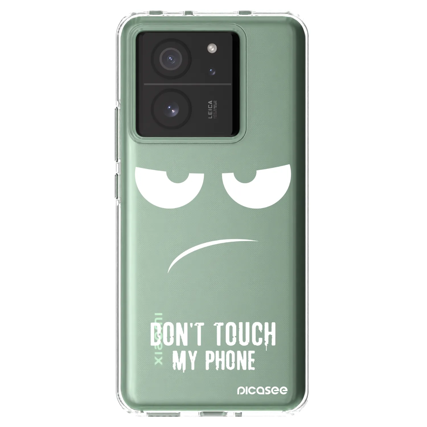 Picasee Xiaomi 13T Pro Hülle - Transparentes Silikon - Don't Touch My Phone