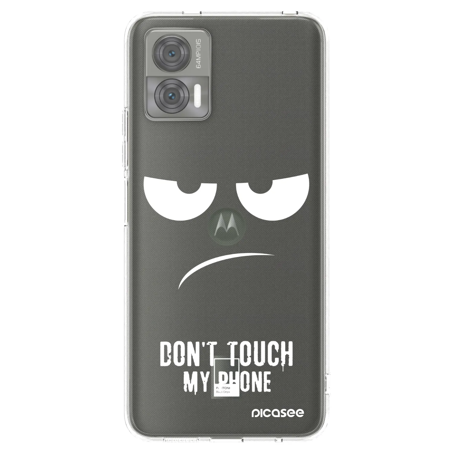 Picasee Motorola Edge 30 Neo Hülle - Transparentes Silikon - Don't Touch My Phone