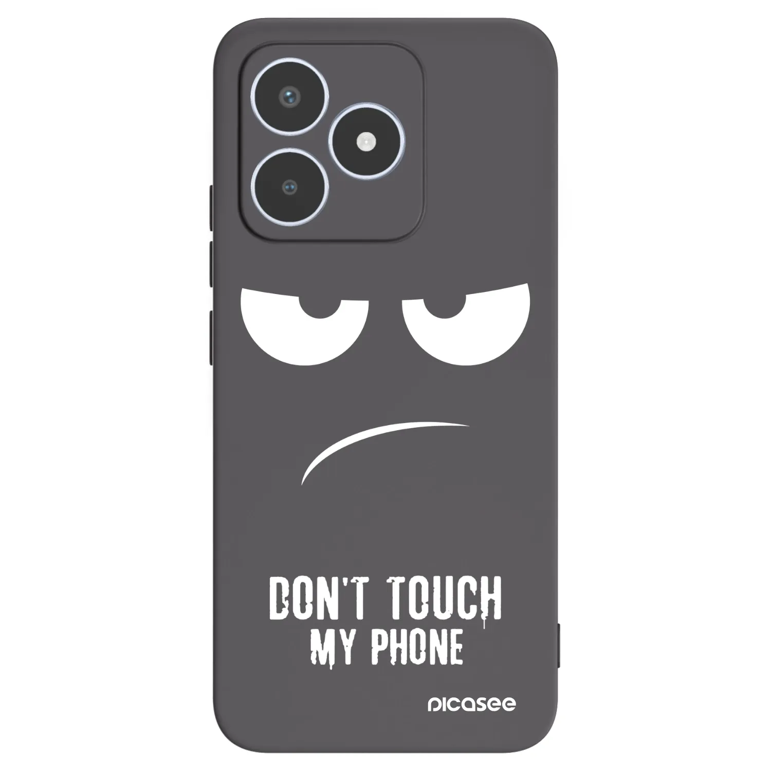 Picasee Realme C53 Hülle - Schwarzes Silikon - Don't Touch My Phone