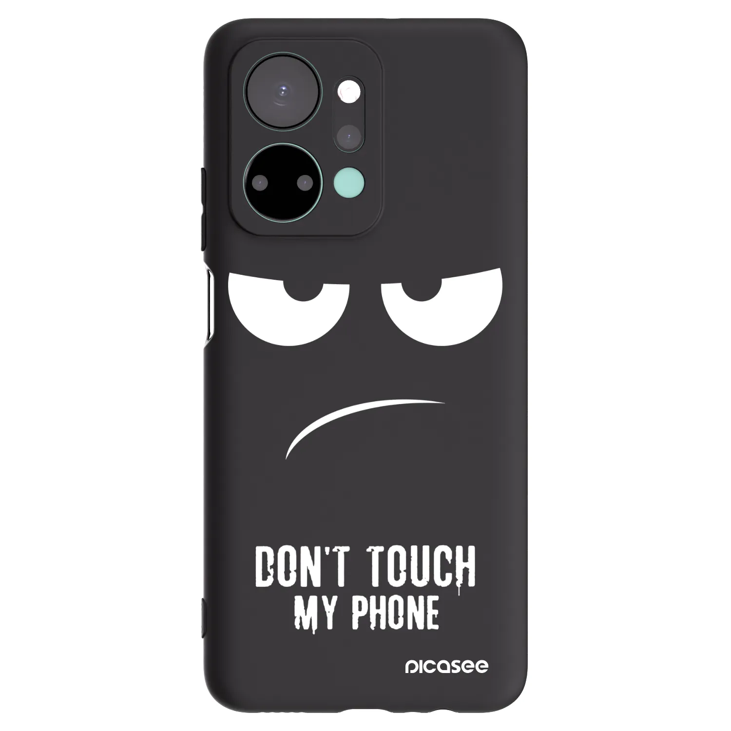 Picasee Honor X7a Hülle - Schwarzes Silikon - Don't Touch My Phone