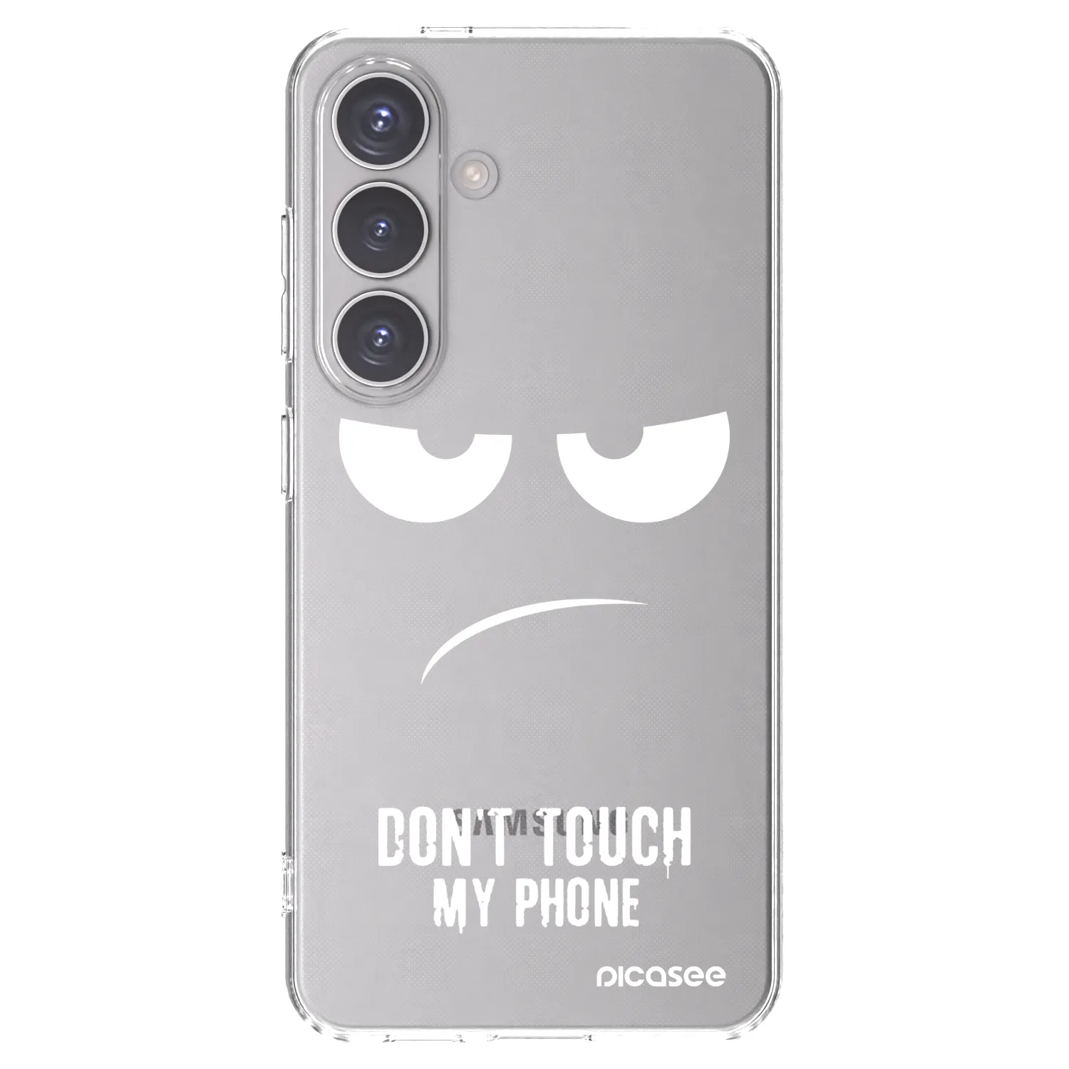Picasee Samsung Galaxy S24 S921B 5G Hülle - Transparentes Silikon - Don't Touch My Phone
