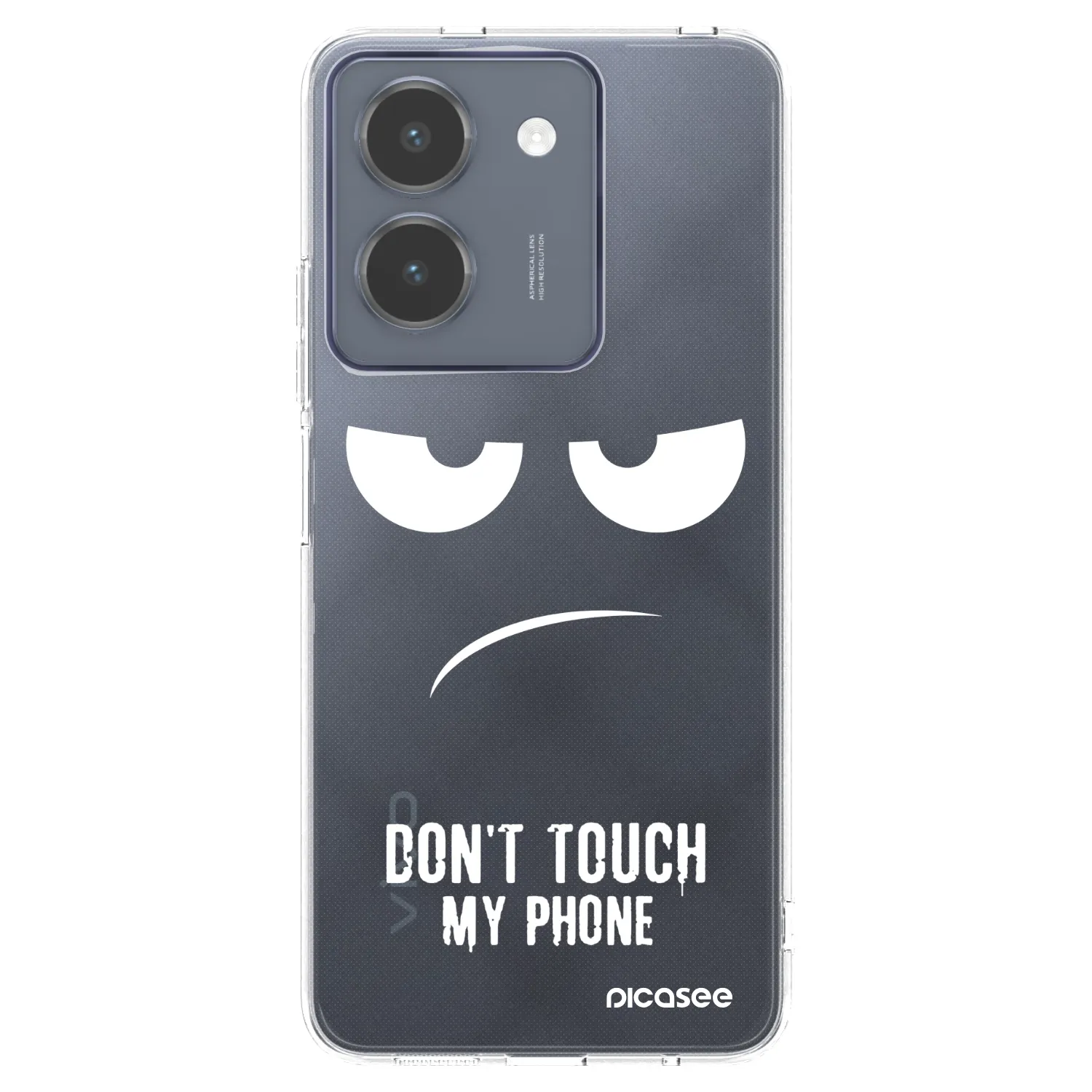 Picasee Vivo Y36 4G Hülle - Transparentes Silikon - Don't Touch My Phone