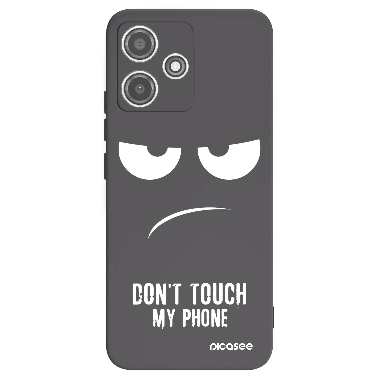 Picasee Xiaomi Redmi 12 5G Hülle - Schwarzes Silikon - Don't Touch My Phone