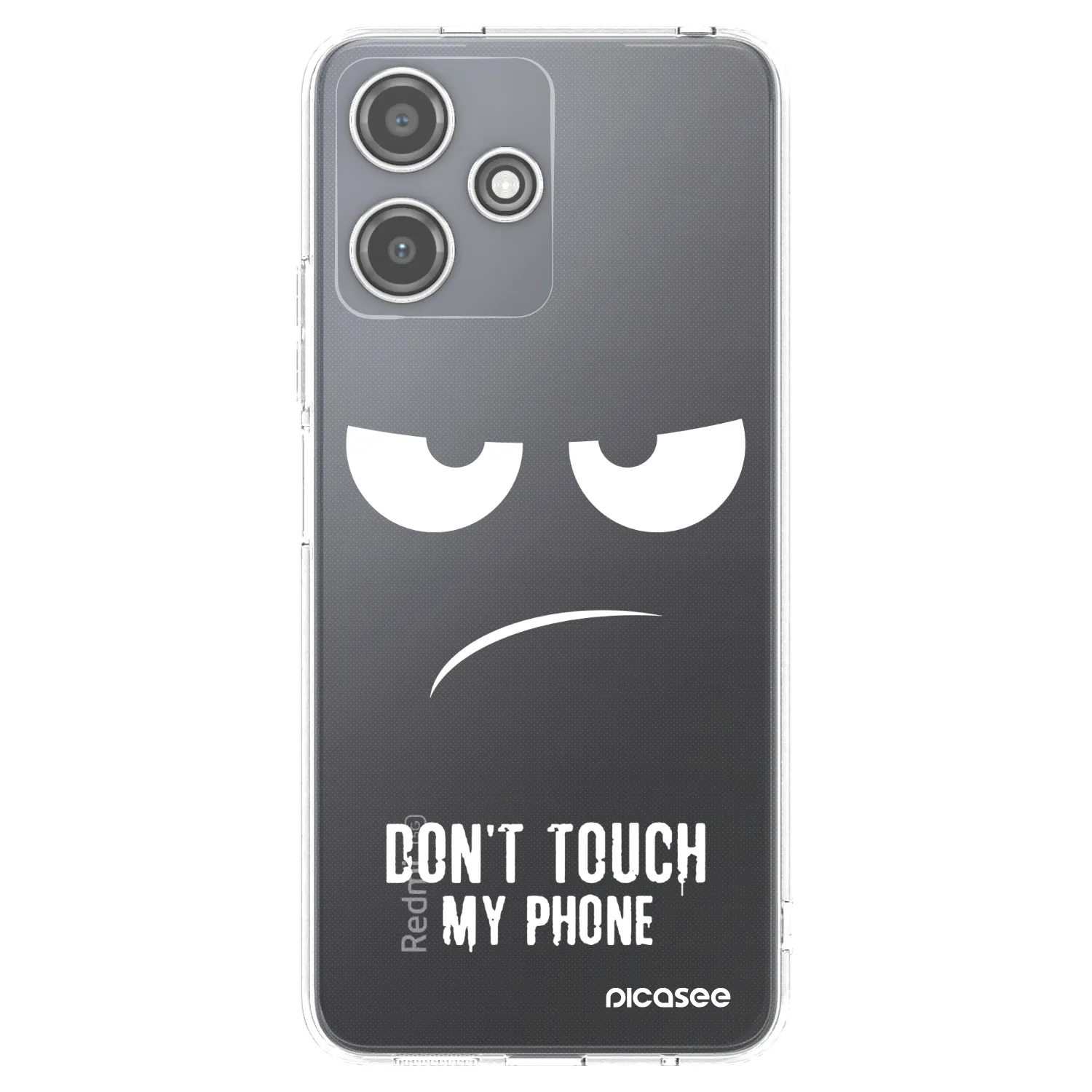 Picasee Xiaomi Redmi 12 5G Hülle - Transparentes Silikon - Don't Touch My Phone