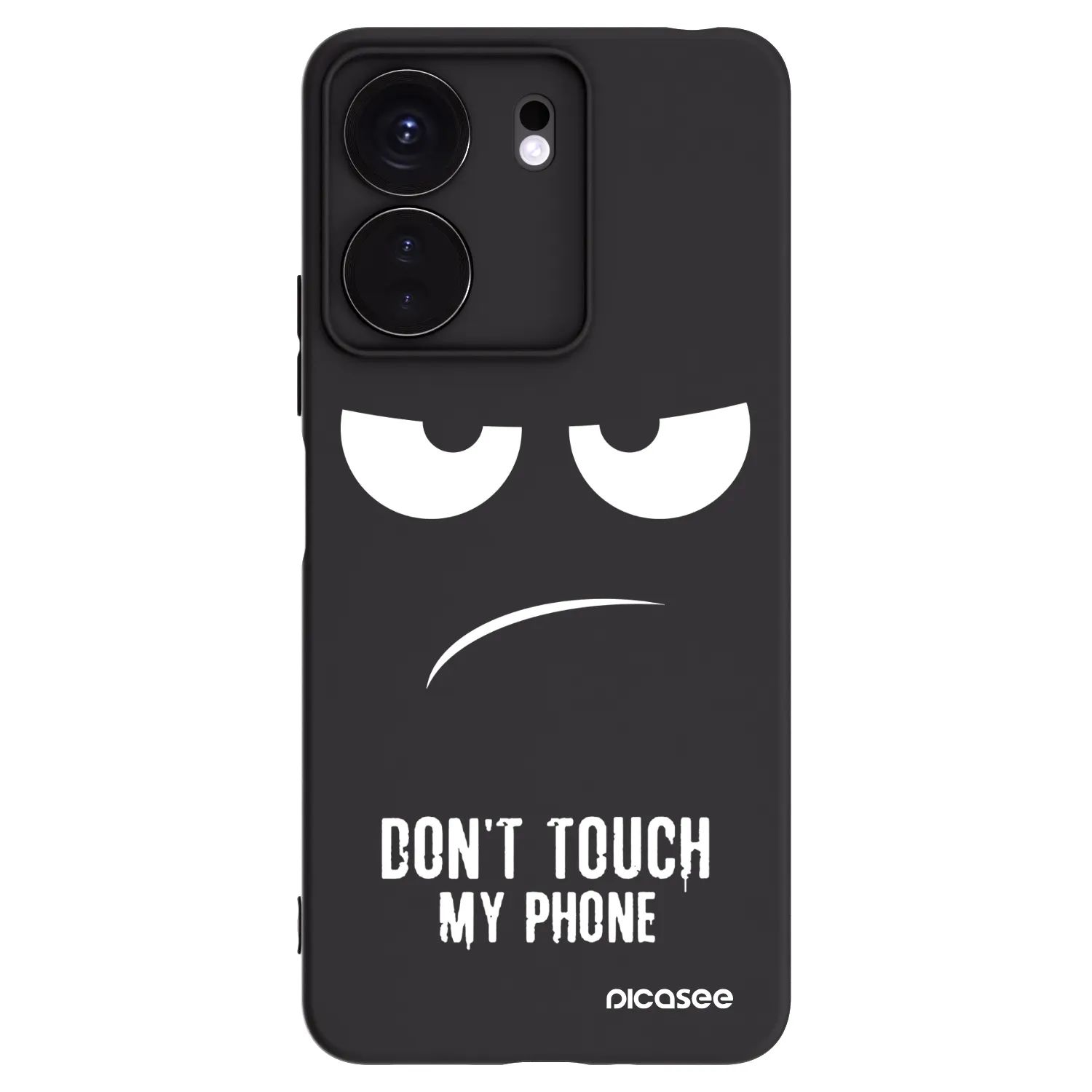 Picasee Xiaomi Redmi 13C 4G Hülle - Schwarzes Silikon - Don't Touch My Phone