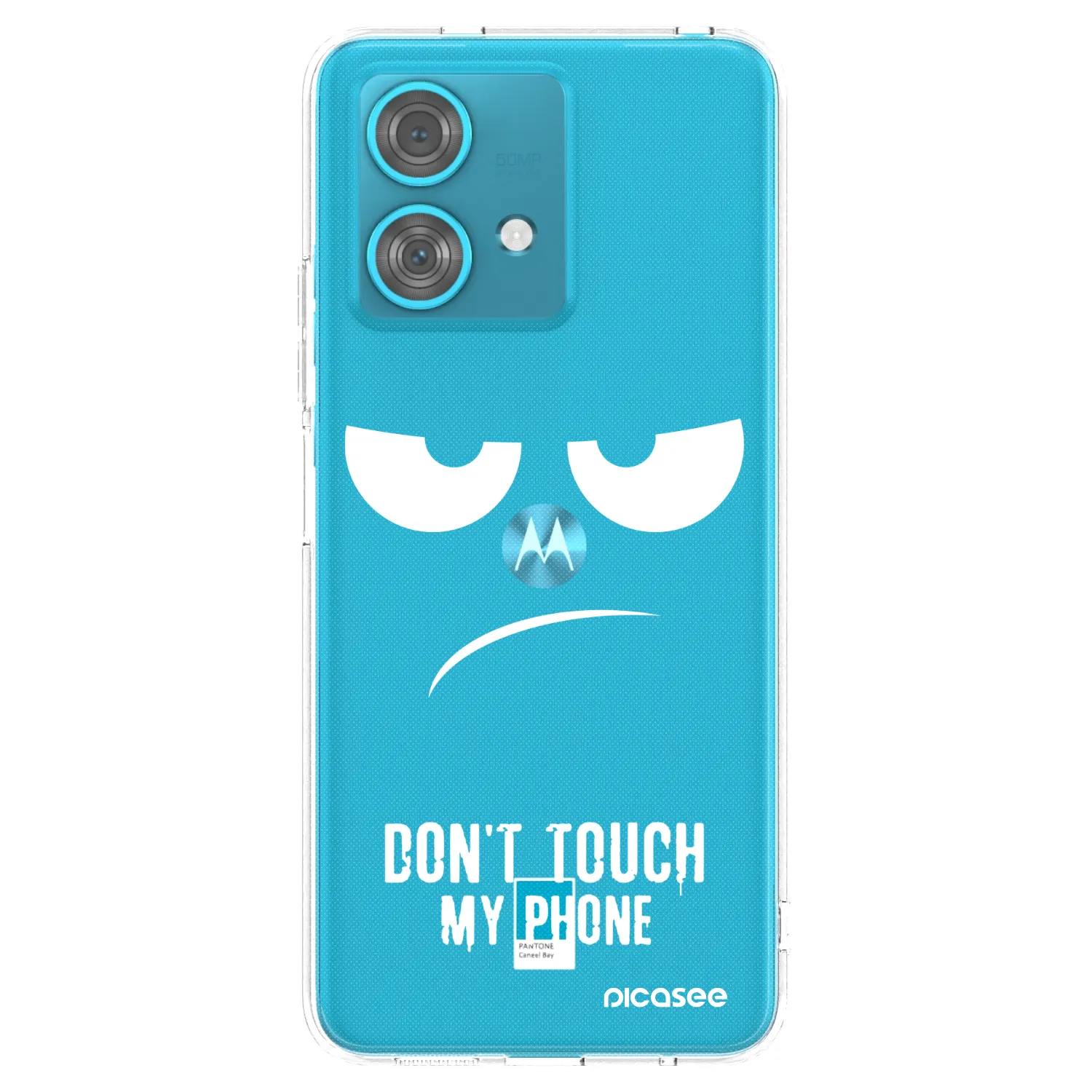 Picasee Motorola Edge 40 Neo Hülle - Transparentes Silikon - Don't Touch My Phone