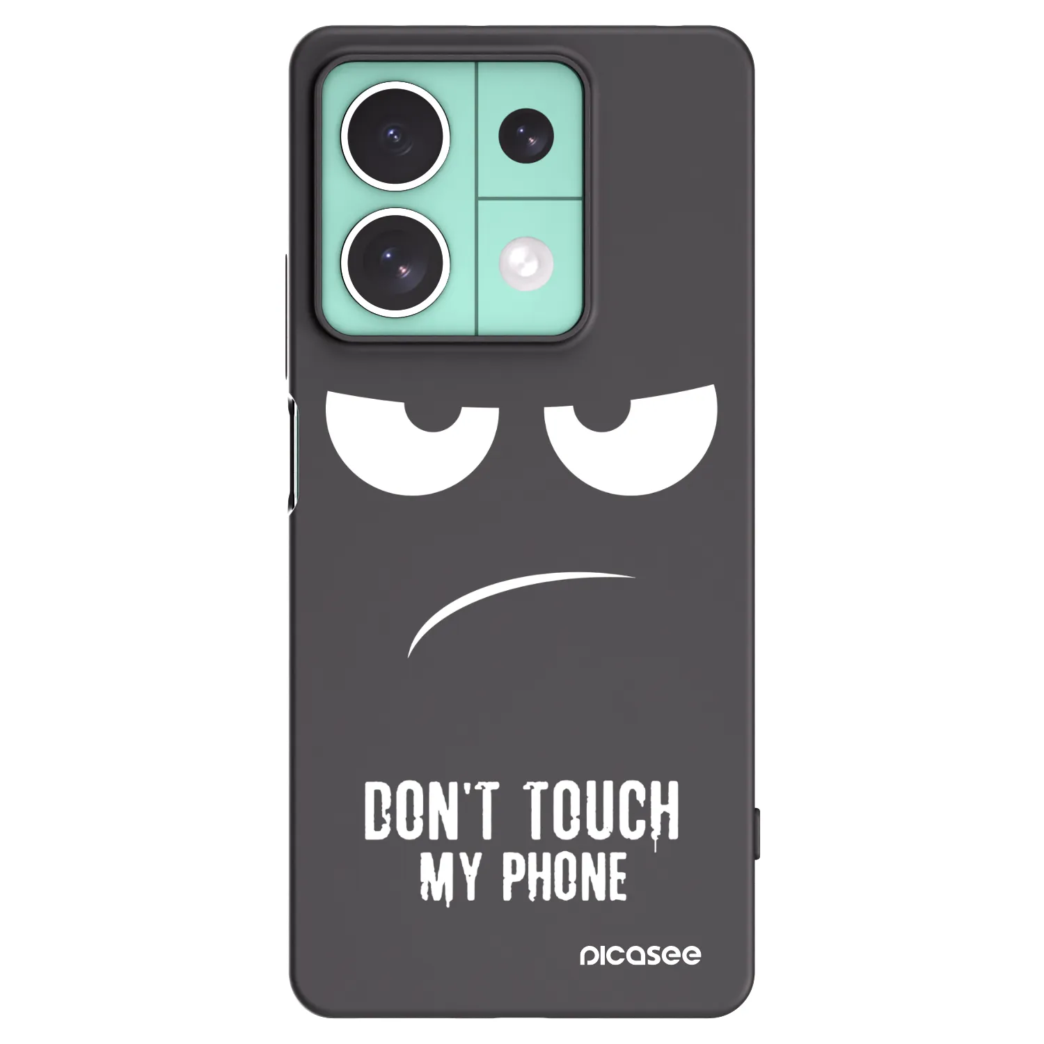Picasee Xiaomi Redmi Note 13 5G Hülle - Schwarzes Silikon - Don't Touch My Phone