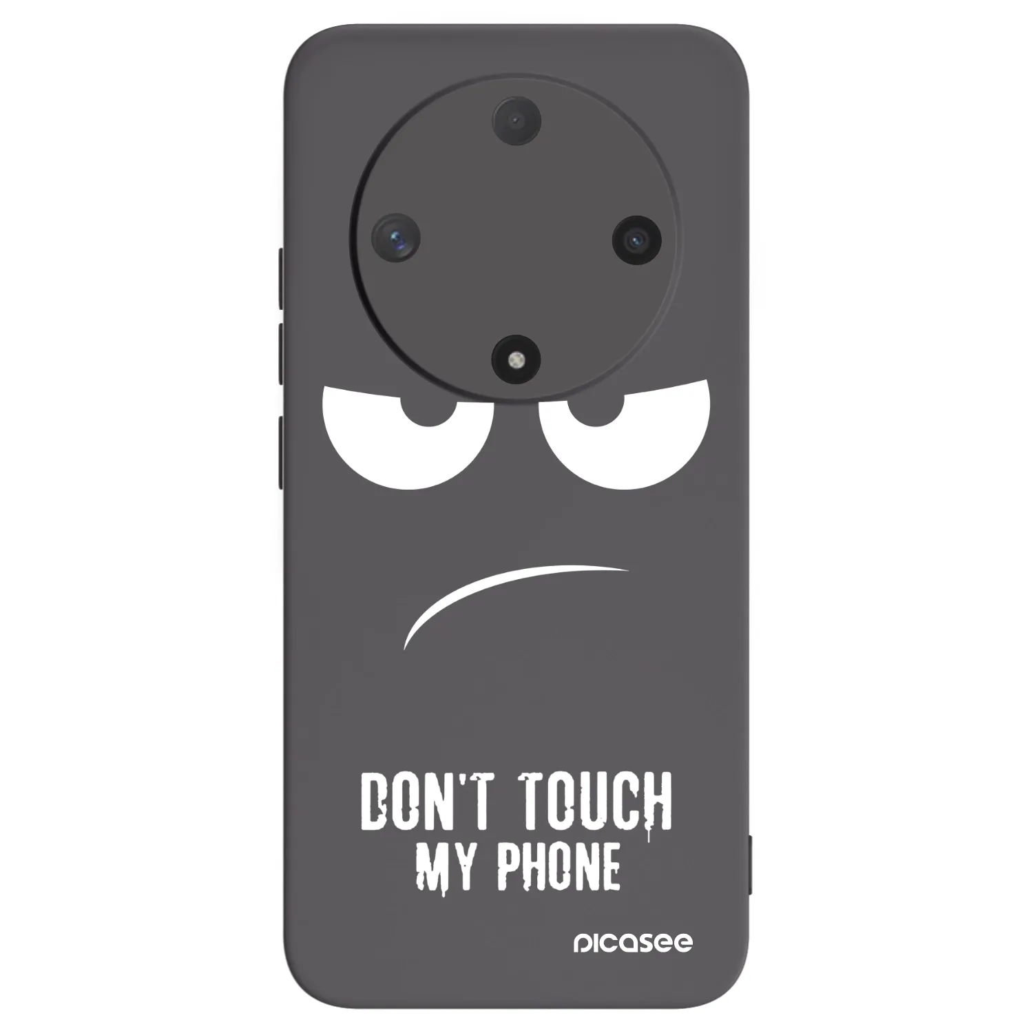 Picasee Honor Magic6 Lite 5G Hülle - Schwarzes Silikon - Don't Touch My Phone