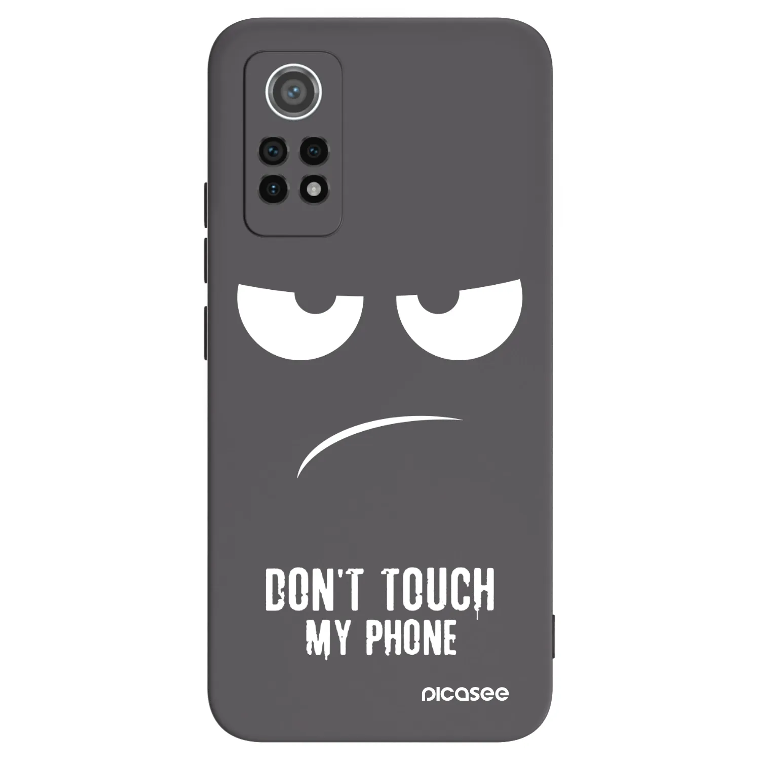Picasee Xiaomi Redmi Note 12 Pro 4G Hülle - Schwarzes Silikon - Don't Touch My Phone