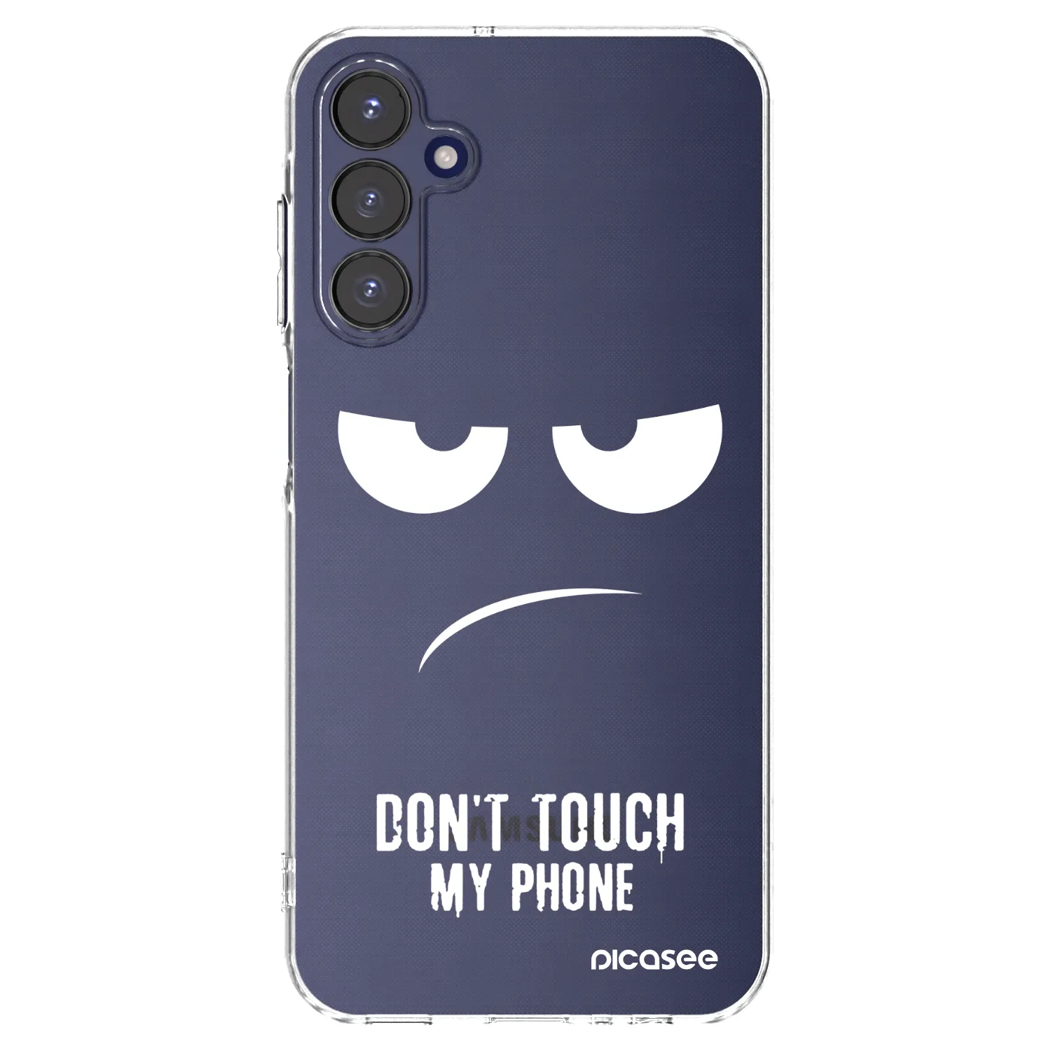 Picasee Samsung Galaxy A15 A155F 4G Hülle - Transparentes Silikon - Don't Touch My Phone