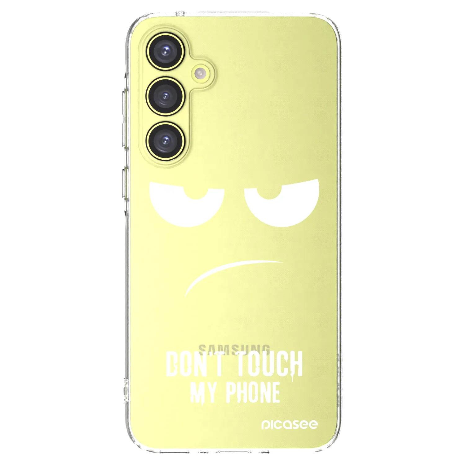 Picasee Samsung Galaxy A35 5G A356B Hülle - Transparentes Silikon - Don't Touch My Phone