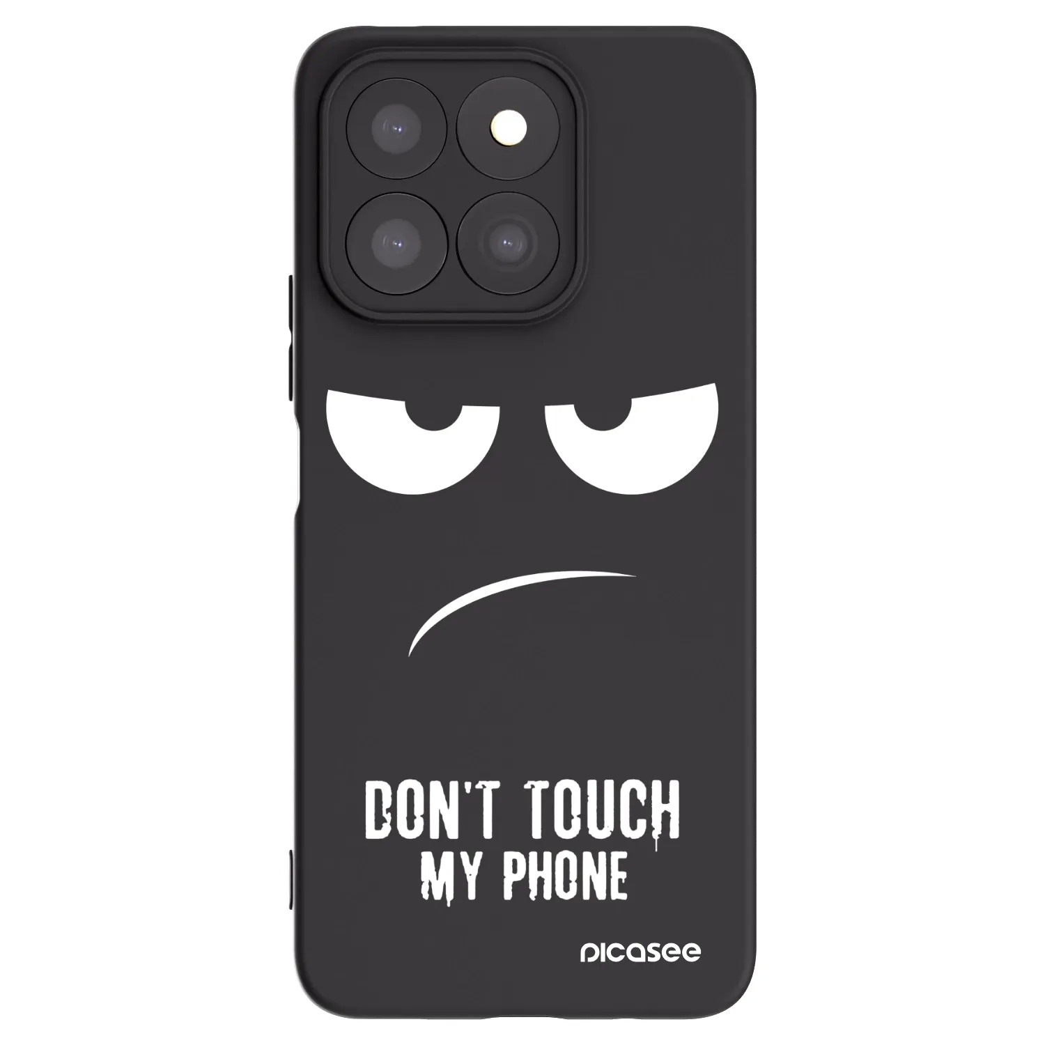 Picasee Honor X8b Hülle - Schwarzes Silikon - Don't Touch My Phone