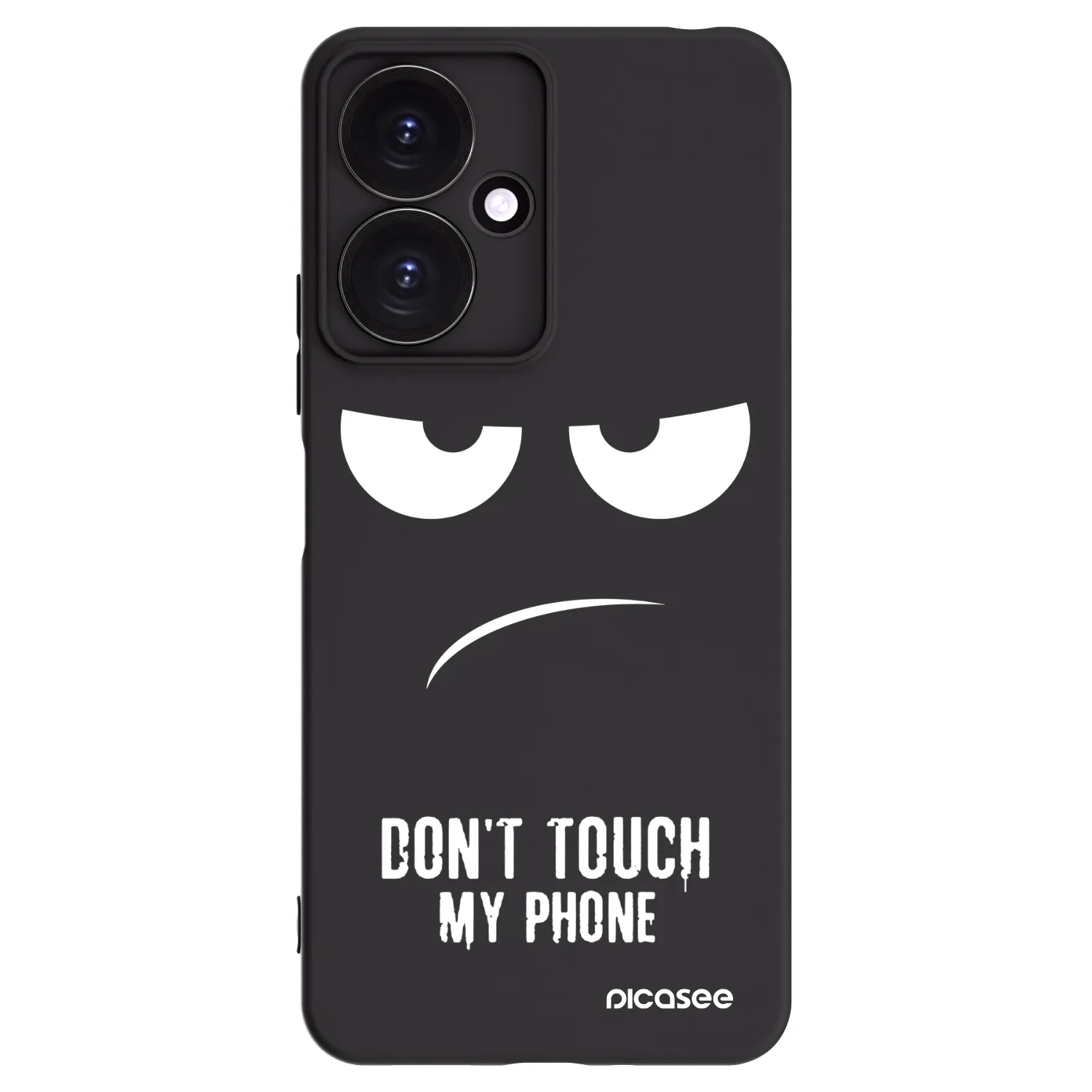 Picasee Xiaomi Redmi 13C 5G Hülle - Schwarzes Silikon - Don't Touch My Phone