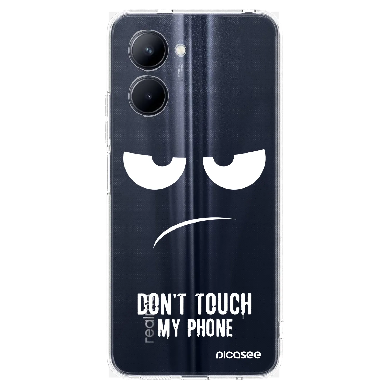 Picasee Realme C33 (2023) Hülle - Transparentes Silikon - Don't Touch My Phone