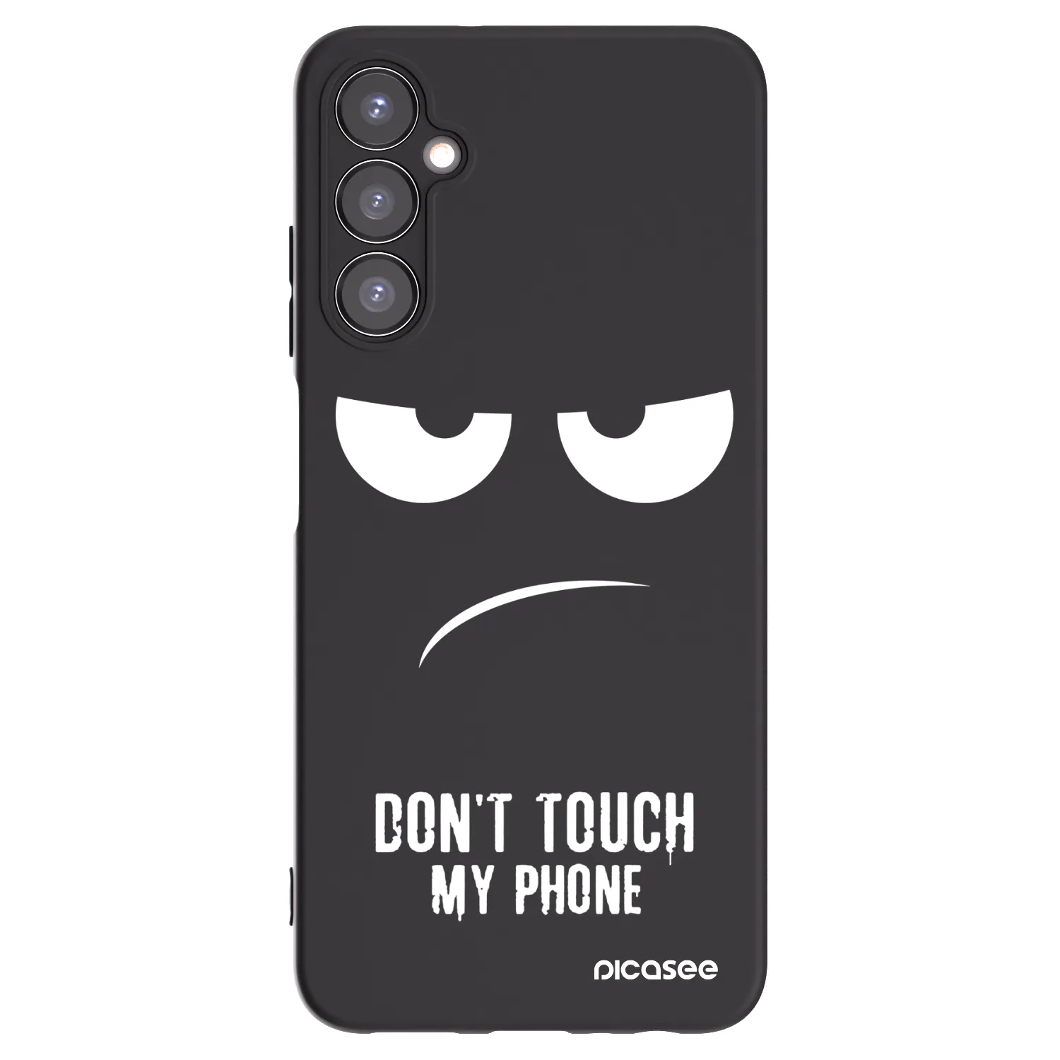Picasee Samsung Galaxy A05s A057G Hülle - Schwarzes Silikon - Don't Touch My Phone