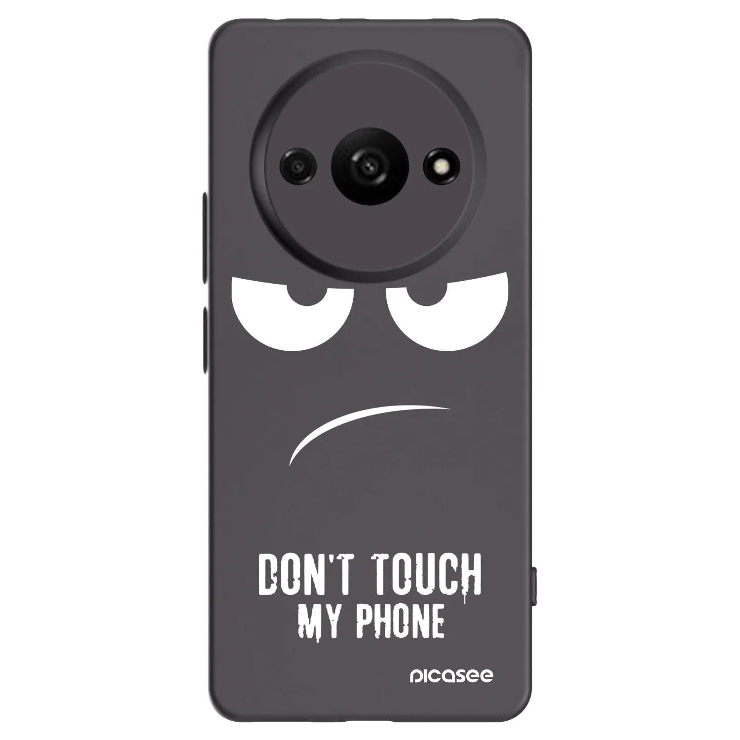 Picasee Xiaomi Redmi A3 Hülle - Schwarzes Silikon - Don't Touch My Phone