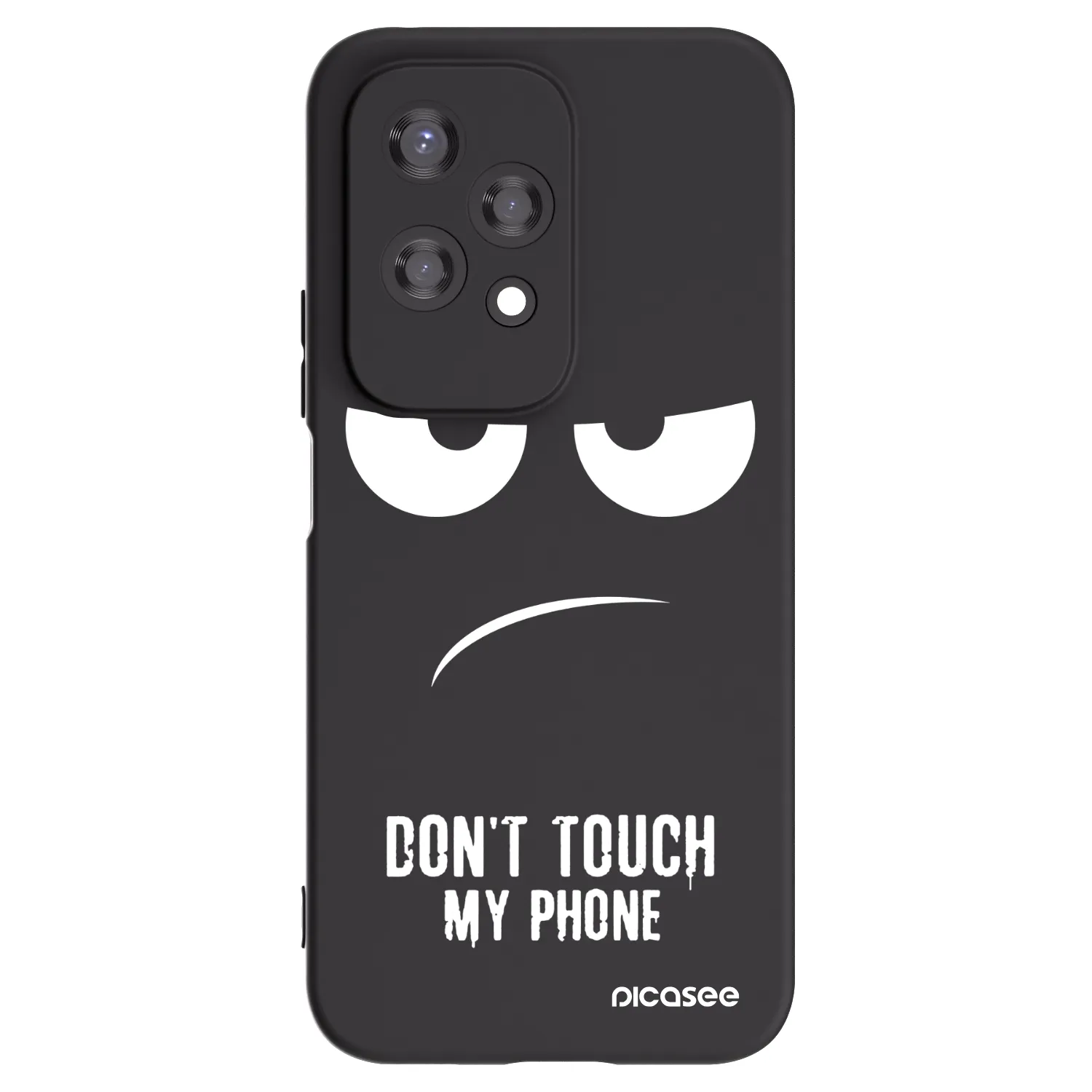 Picasee Honor 200 Lite Hülle - Schwarzes Silikon - Don't Touch My Phone