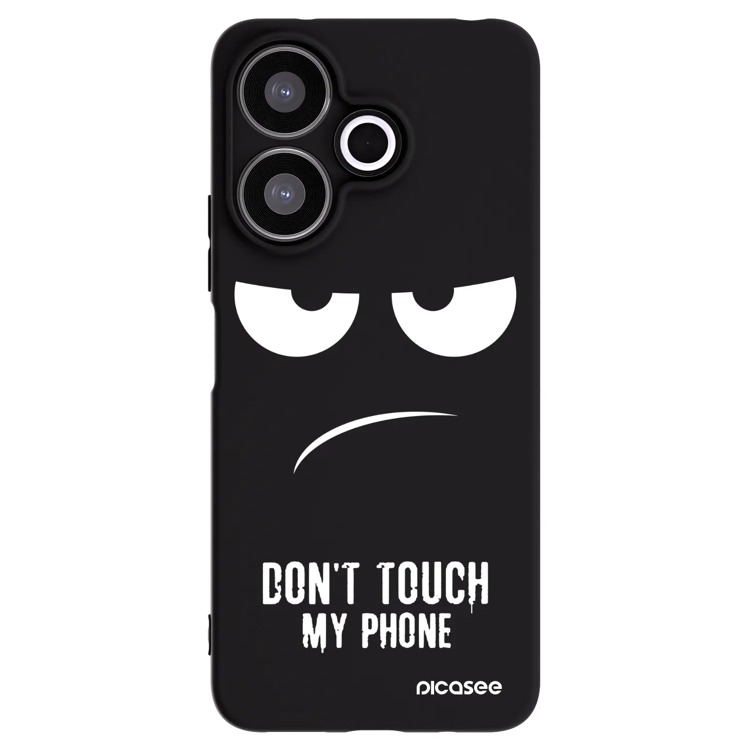 Picasee Xiaomi Redmi 13 4G Hülle - Schwarzes Silikon - Don't Touch My Phone