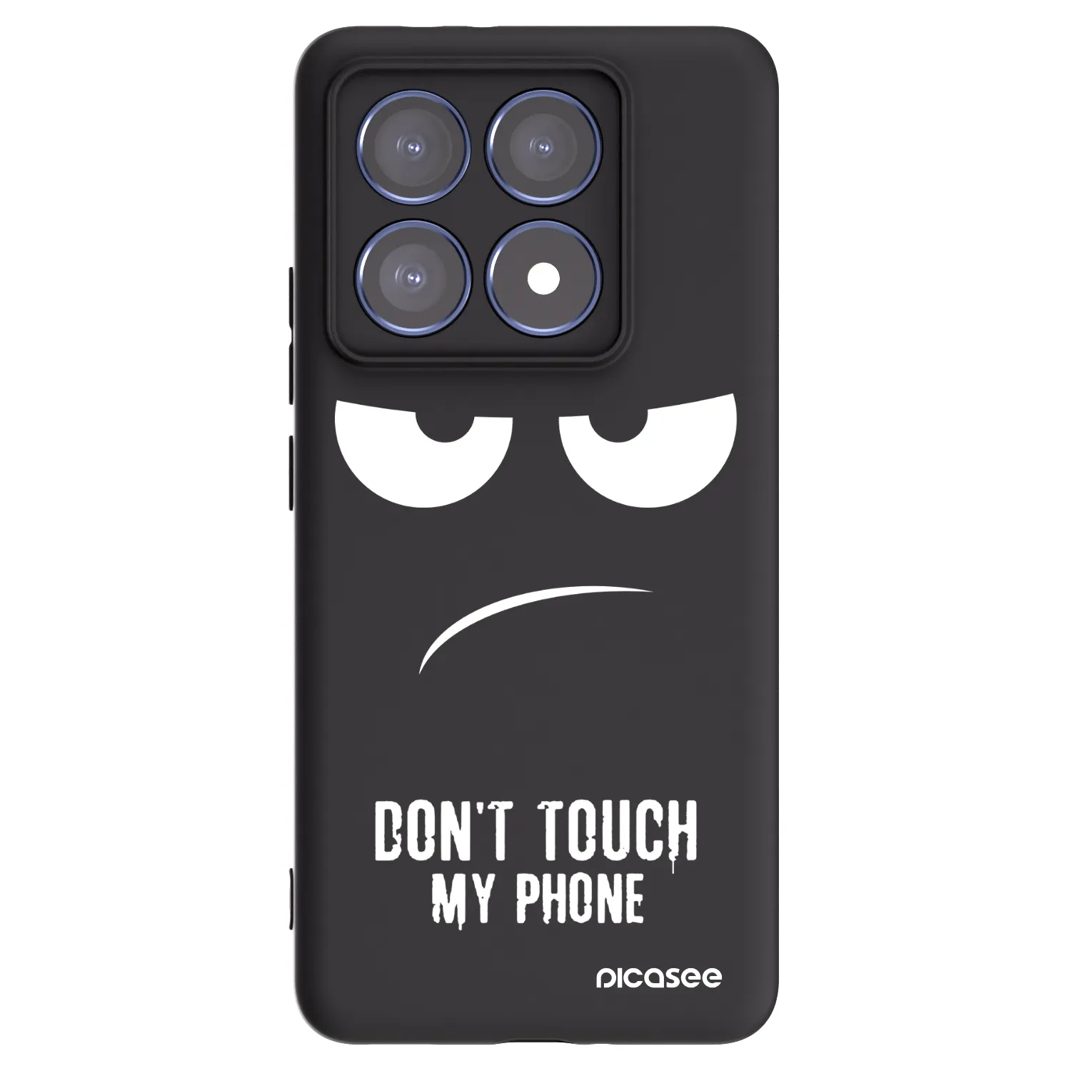 Picasee Xiaomi 14T Pro Hülle - Schwarzes Silikon - Don't Touch My Phone