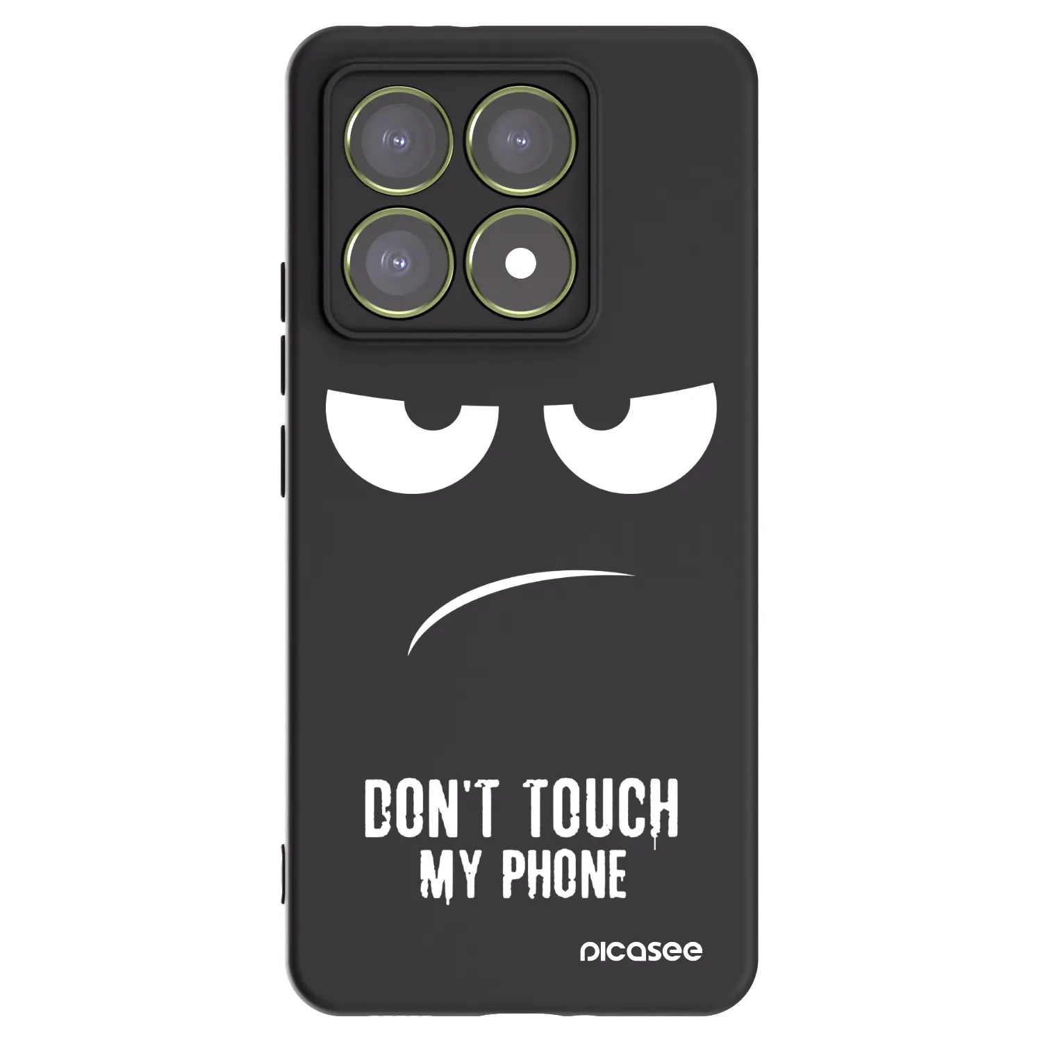 Picasee Xiaomi 14T Hülle - Schwarzes Silikon - Don't Touch My Phone