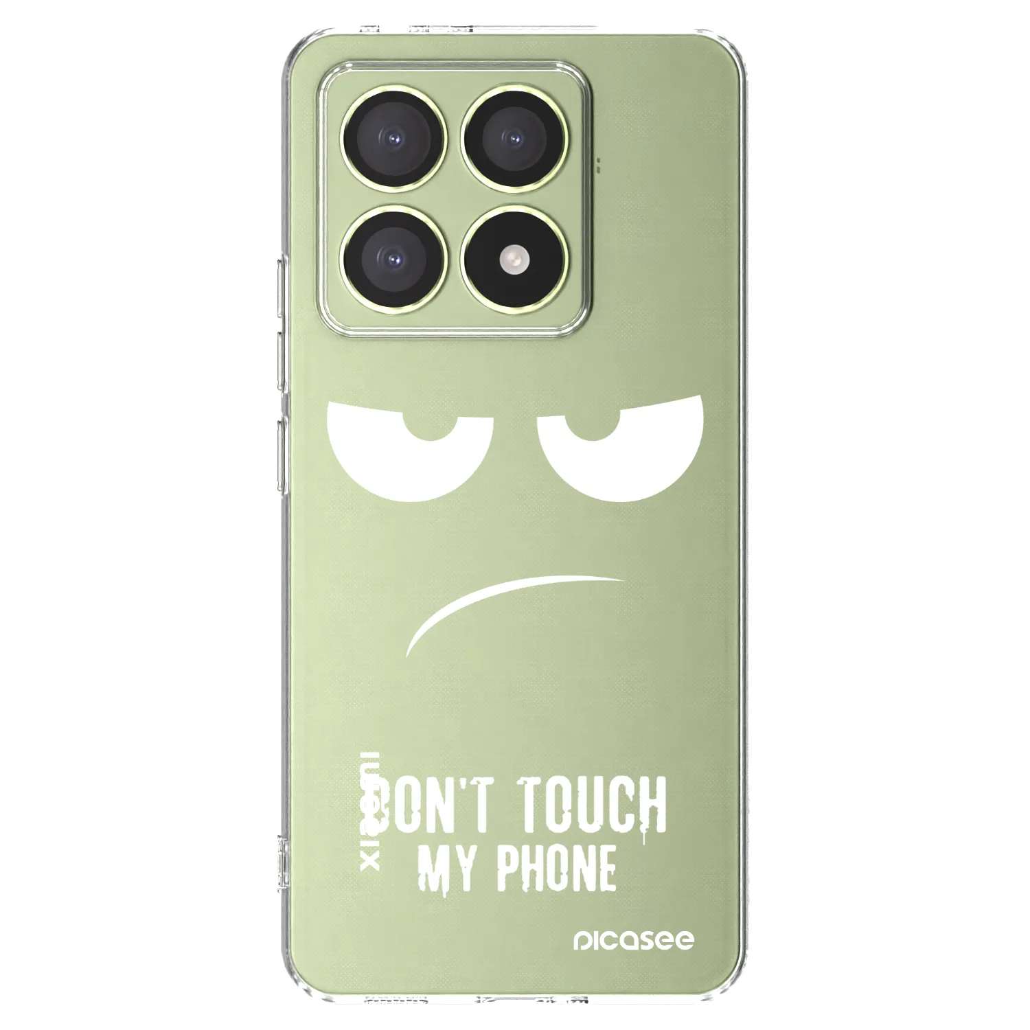 Picasee Xiaomi 14T Hülle - Transparentes Silikon - Don't Touch My Phone