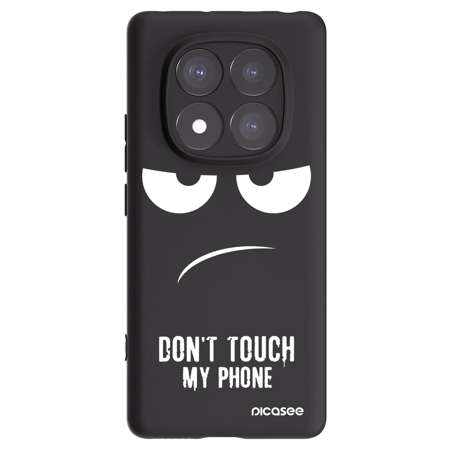 Picasee Xiaomi Redmi Note 14 Pro+ 5G Hülle - Schwarzes Silikon - Don't Touch My Phone