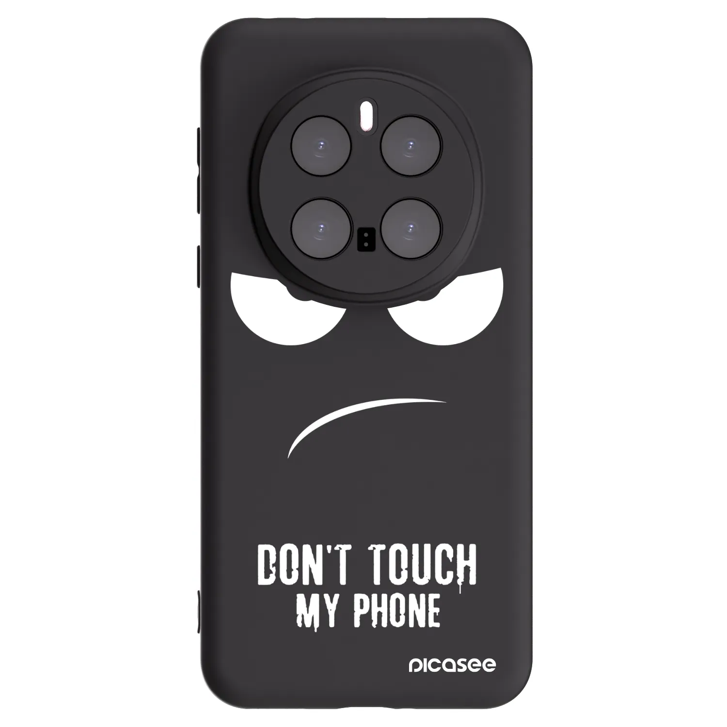 Picasee Honor Magic7 Pro 5G Hülle - Schwarzes Silikon - Don't Touch My Phone