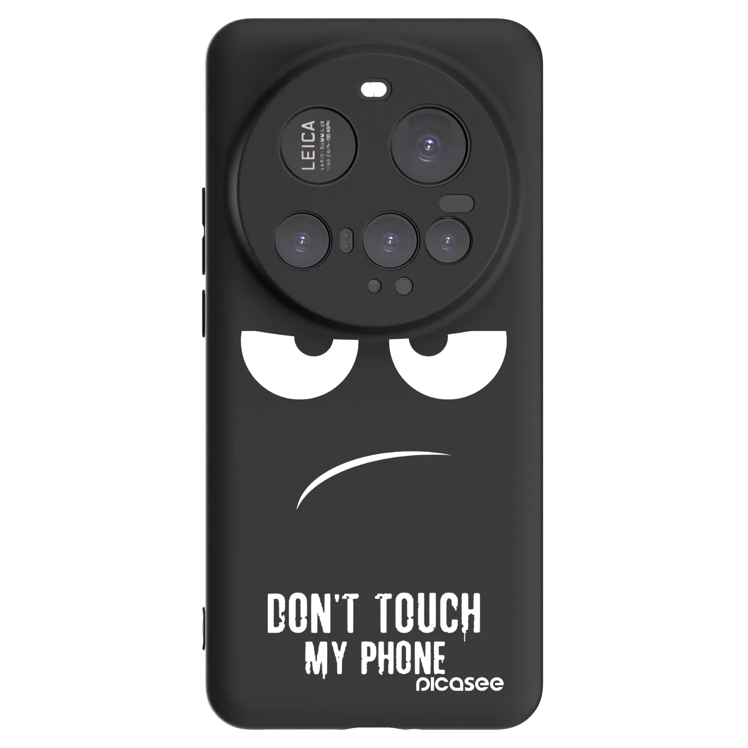 Picasee Xiaomi 15 Ultra Hülle - Schwarzes Silikon - Don't Touch My Phone