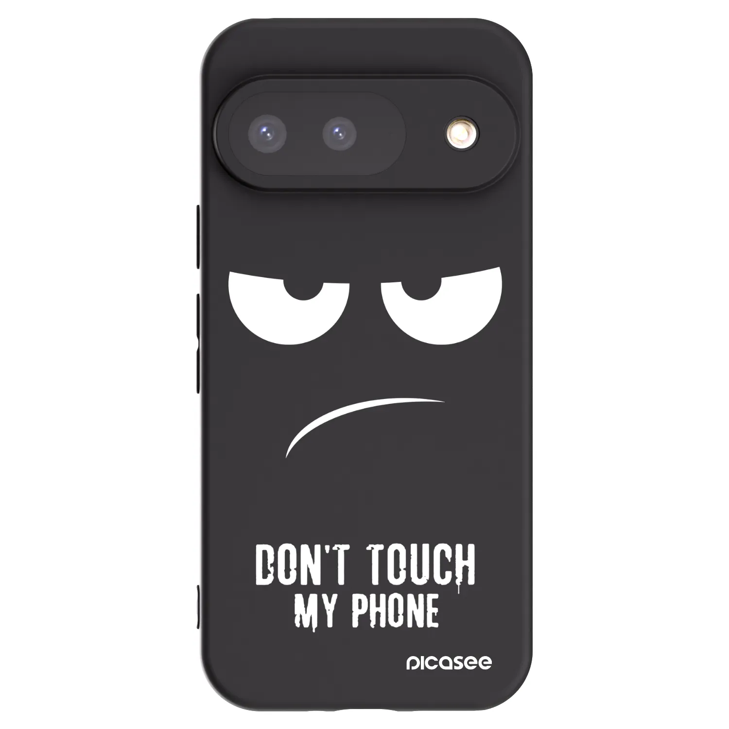 Picasee Google Pixel 9 Hülle - Schwarzes Silikon - Don't Touch My Phone