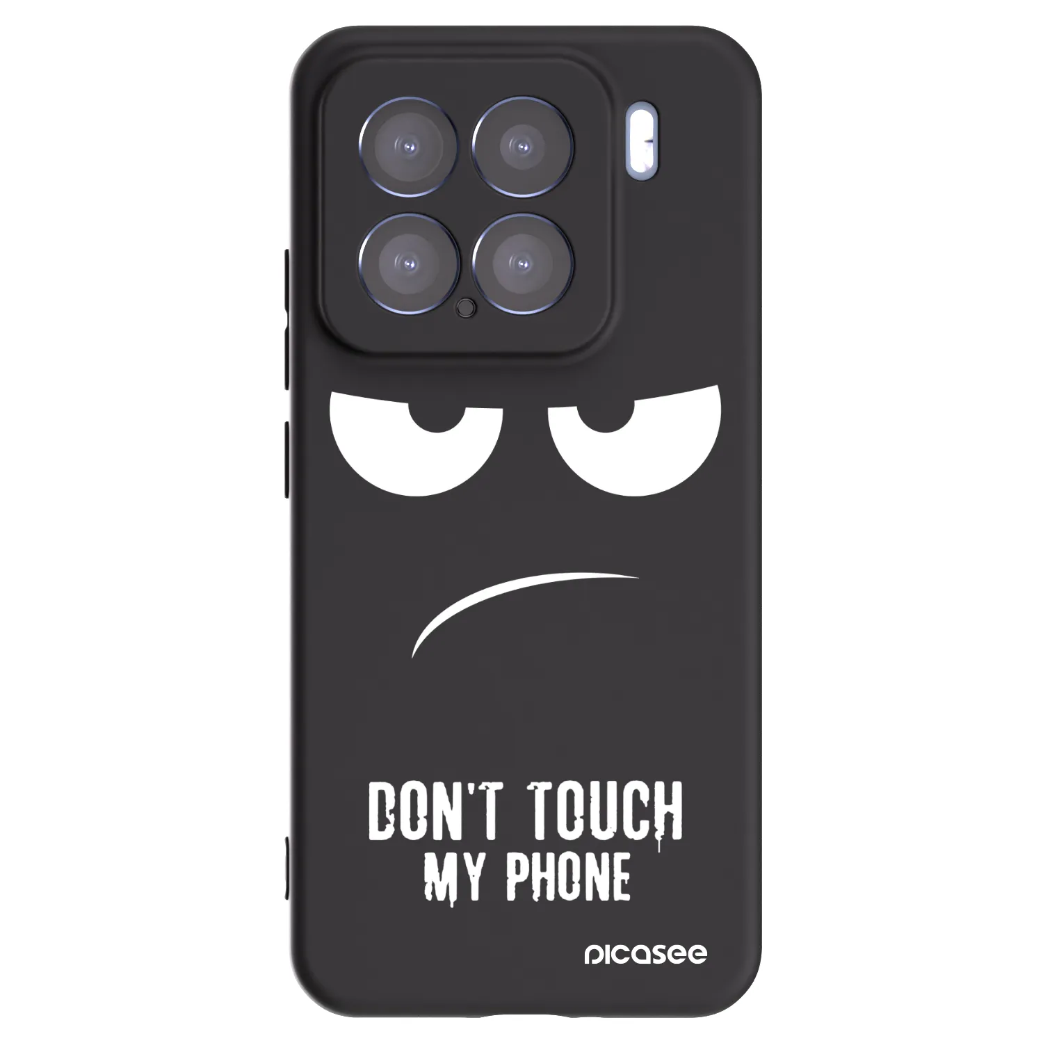 Picasee Xiaomi 15 Hülle - Schwarzes Silikon - Don't Touch My Phone