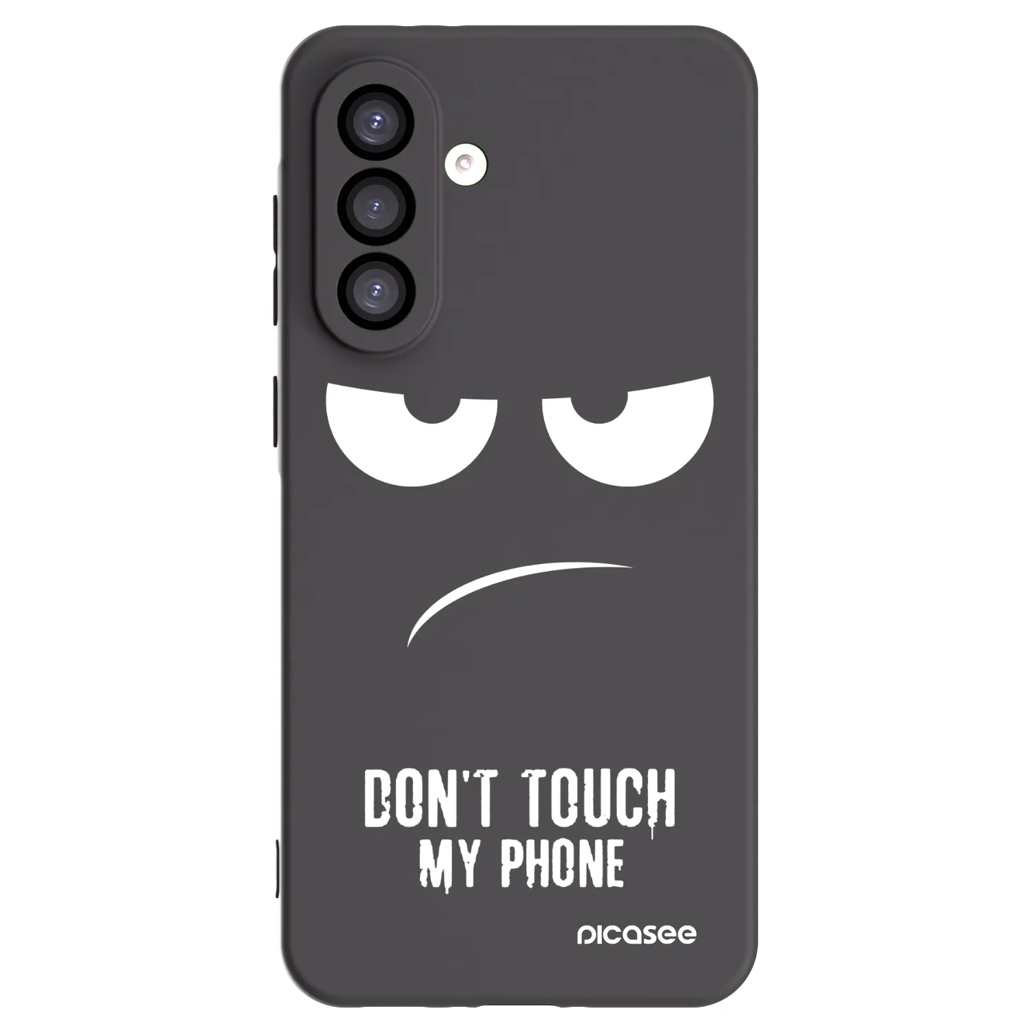 Picasee Samsung Galaxy A26 5G A266B Hülle - Schwarzes Silikon - Don't Touch My Phone