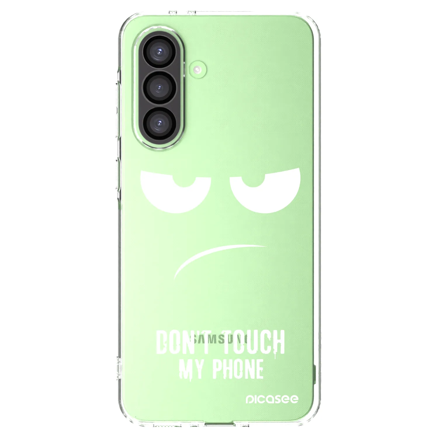 Picasee Samsung Galaxy A26 5G A266B Hülle - Transparentes Silikon - Don't Touch My Phone