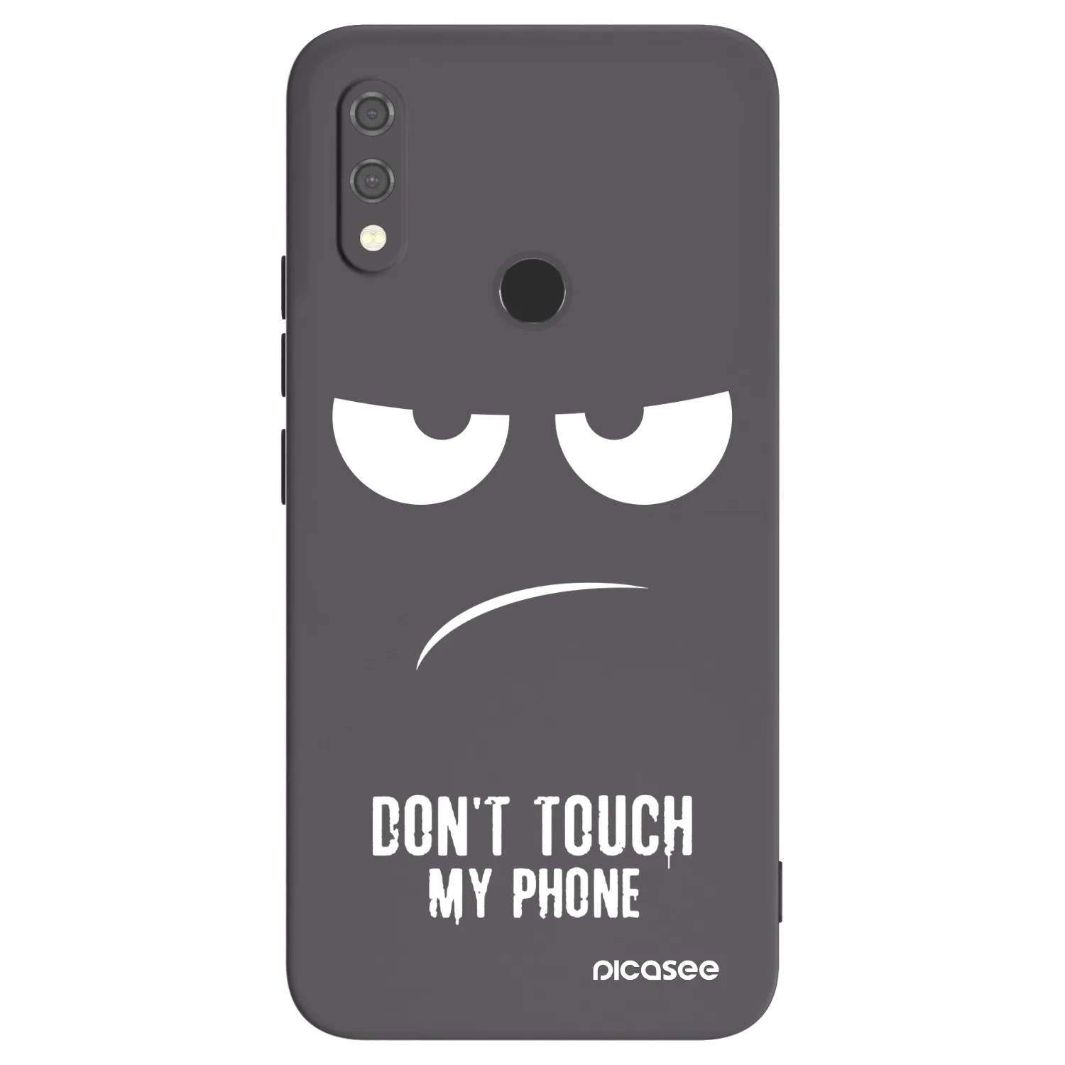 Picasee Xiaomi Redmi Note 7 Hülle - Schwarzes Silikon - Don't Touch My Phone