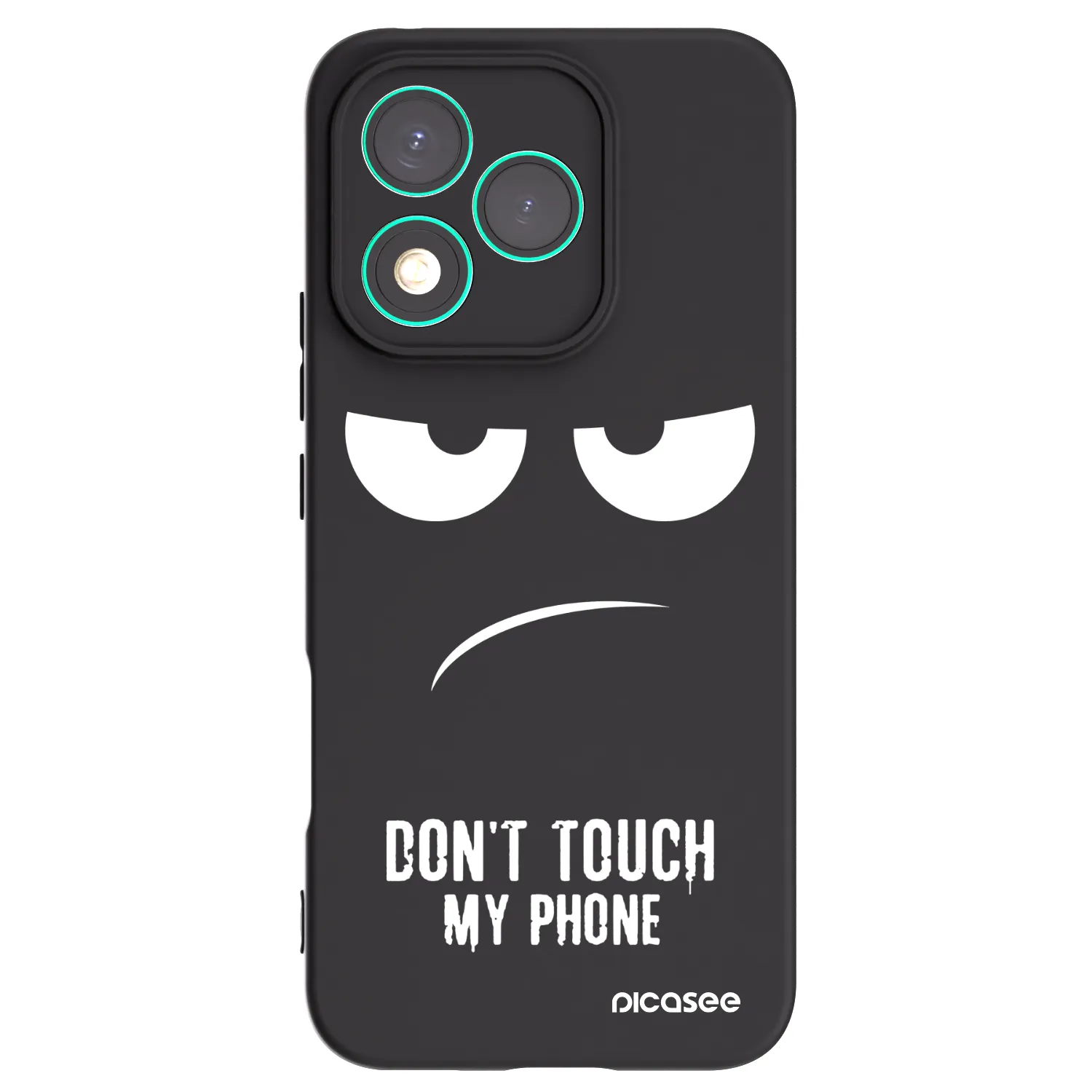 Picasee Honor 400 Lite 5G Hülle - Schwarzes Silikon - Don't Touch My Phone