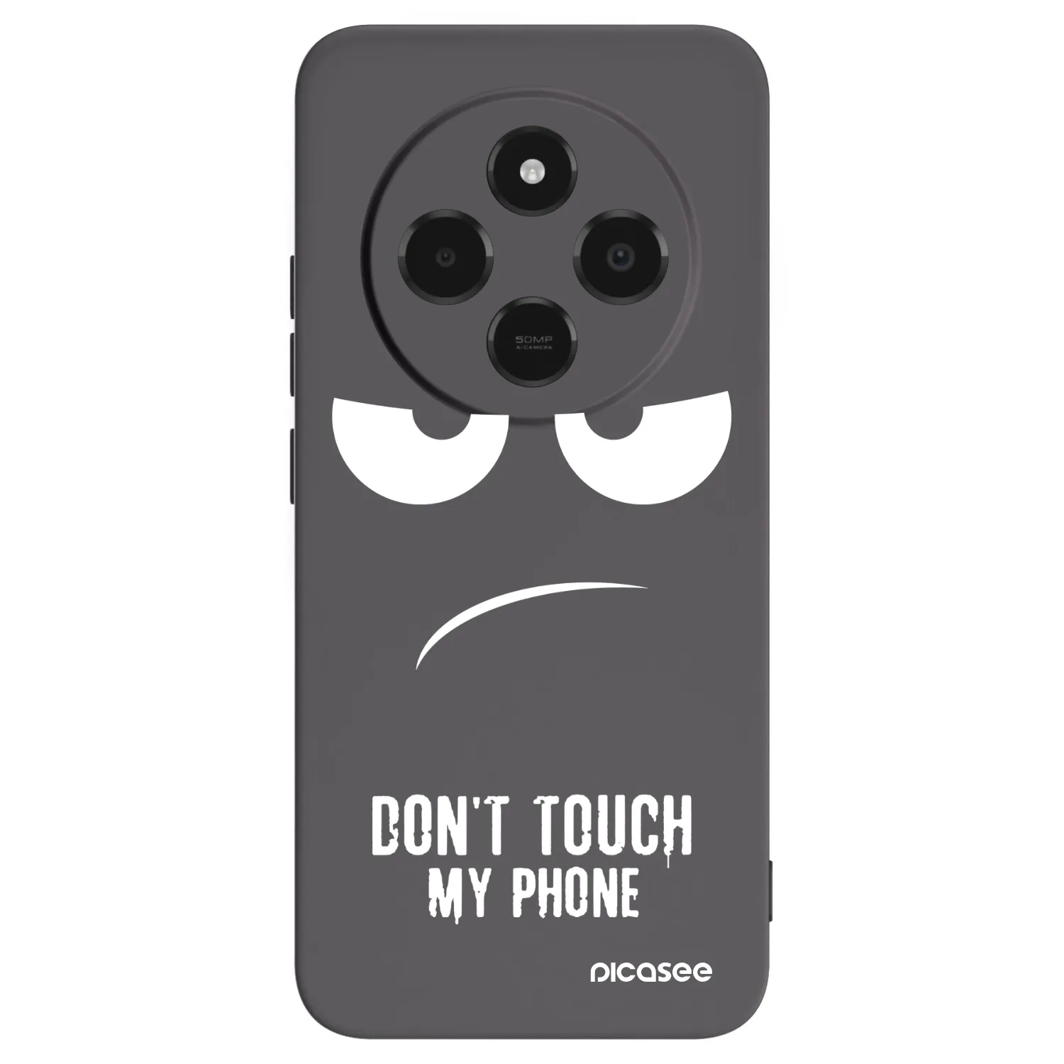 Picasee Xiaomi Poco C75 Hülle - Schwarzes Silikon - Don't Touch My Phone