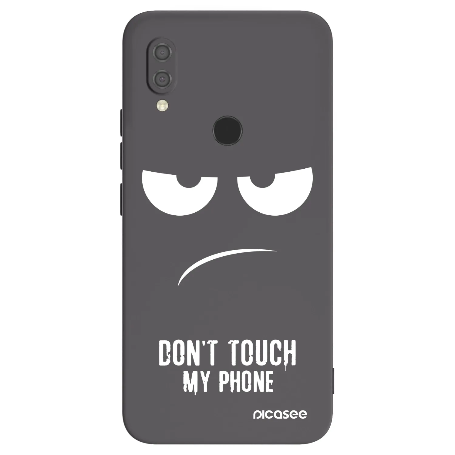 Picasee Xiaomi Redmi 7 Hülle - Schwarzes Silikon - Don't Touch My Phone