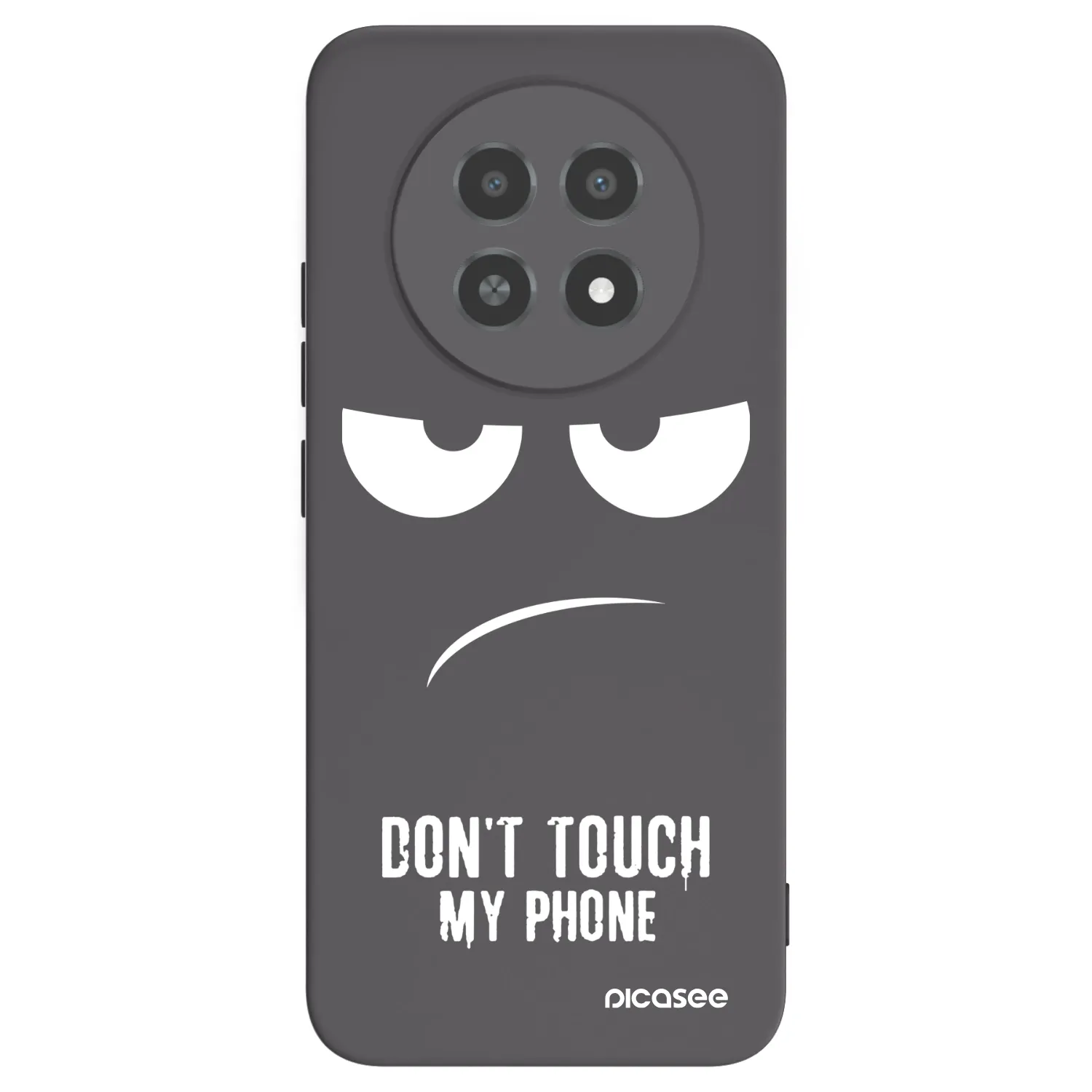 Picasee Realme 12X Hülle - Schwarzes Silikon - Don't Touch My Phone
