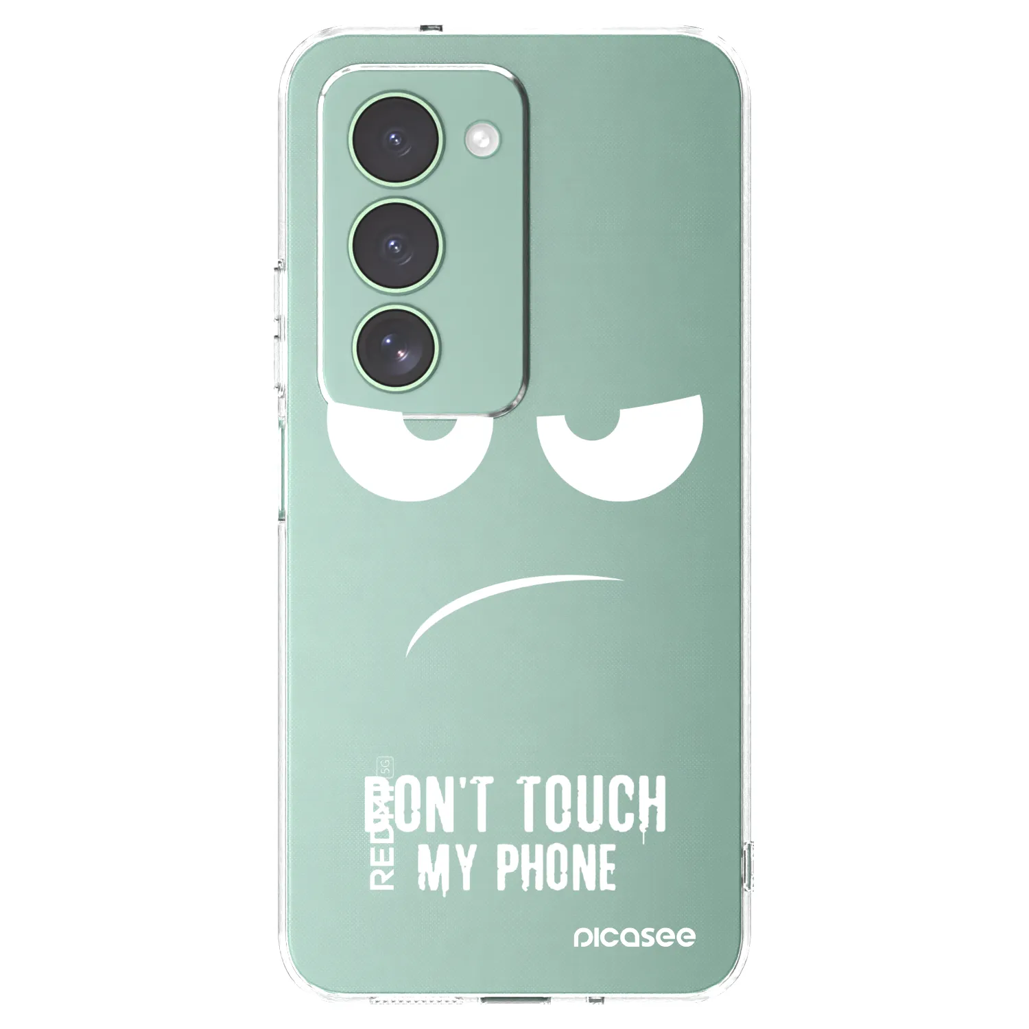 Picasee Xiaomi Redmi 15 5G Hülle - Transparentes Silikon - Don't Touch My Phone