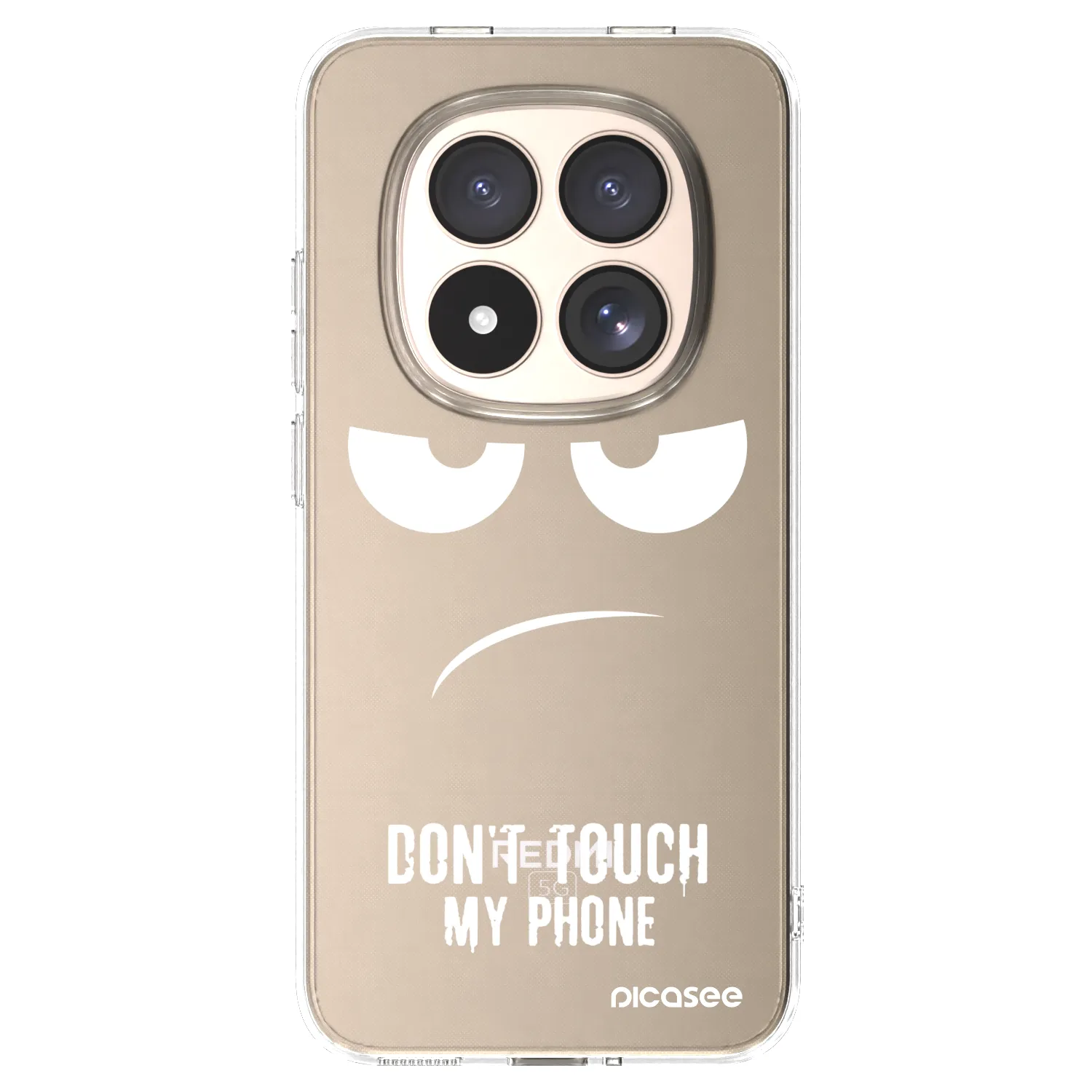 Picasee Xiaomi Redmi Note 15 Pro 4G Hülle - Transparentes Silikon - Don't Touch My Phone