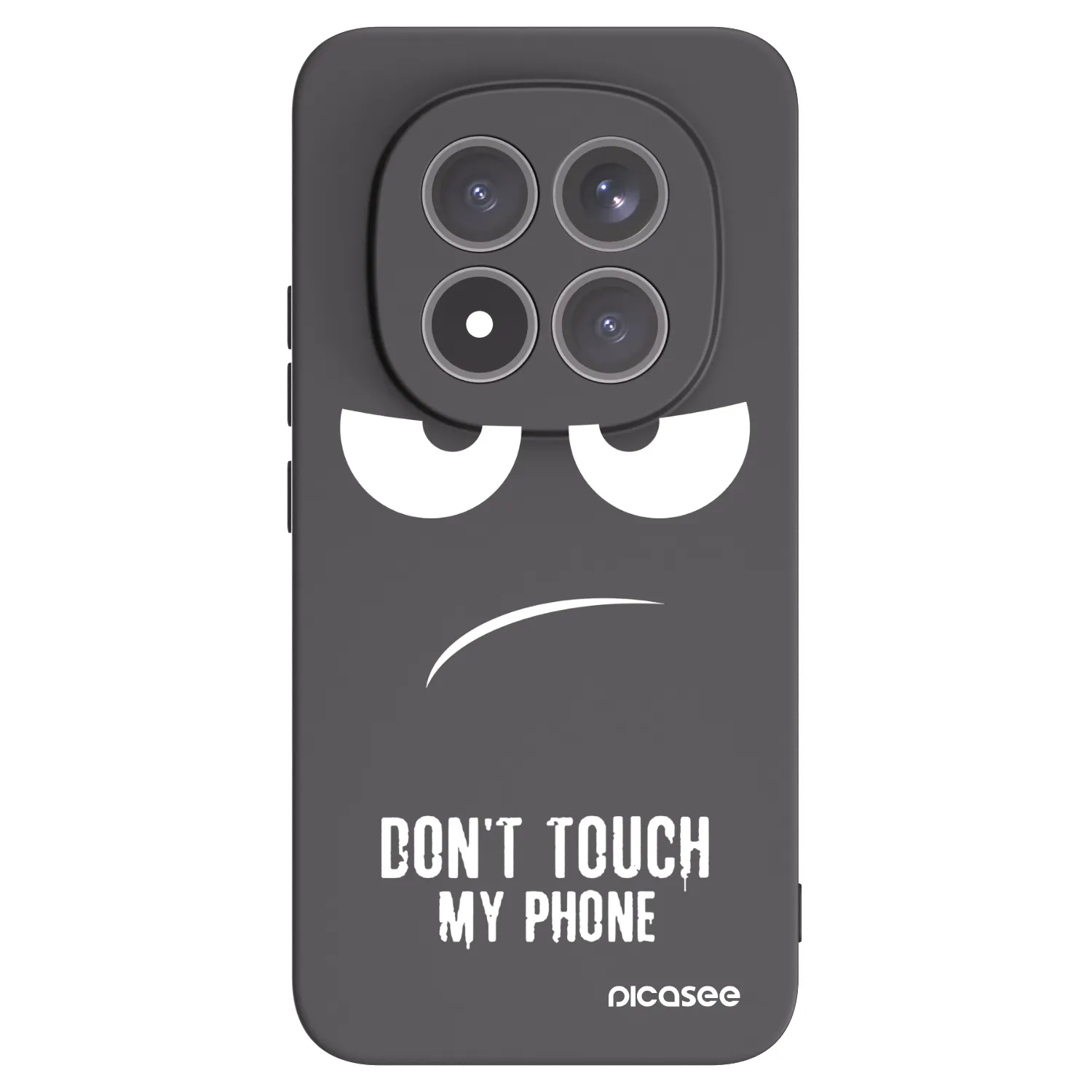 Picasee Xiaomi Redmi Note 15 Pro+ Hülle - Schwarzes Silikon - Don't Touch My Phone