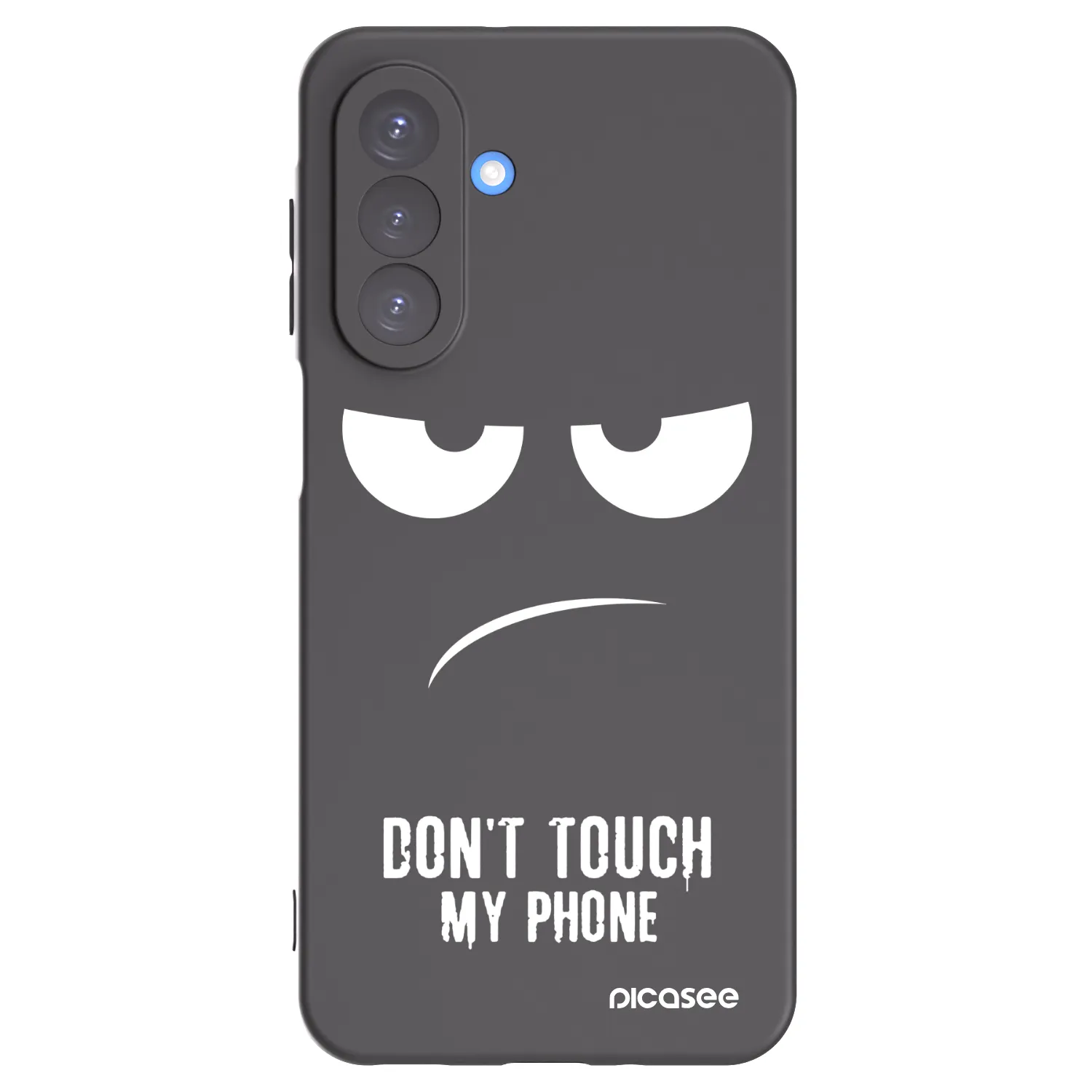 Picasee Samsung Galaxy A17 5G Hülle - Schwarzes Silikon - Don't Touch My Phone