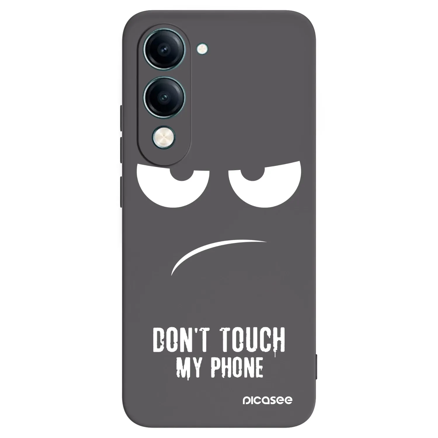 Picasee Vivo Y29s 5G Hülle - Schwarzes Silikon - Don't Touch My Phone