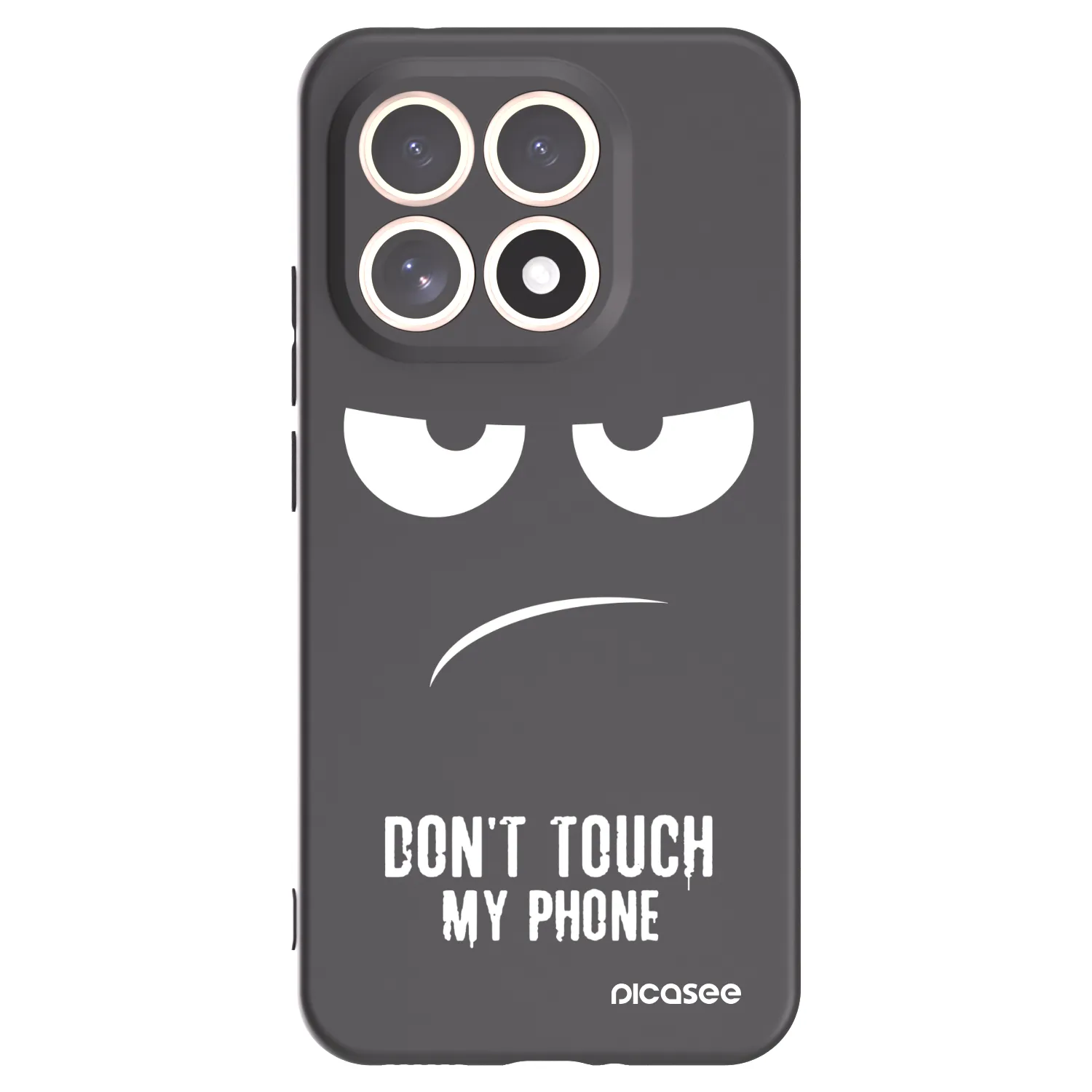 Picasee Xiaomi 15T Hülle - Schwarzes Silikon - Don't Touch My Phone