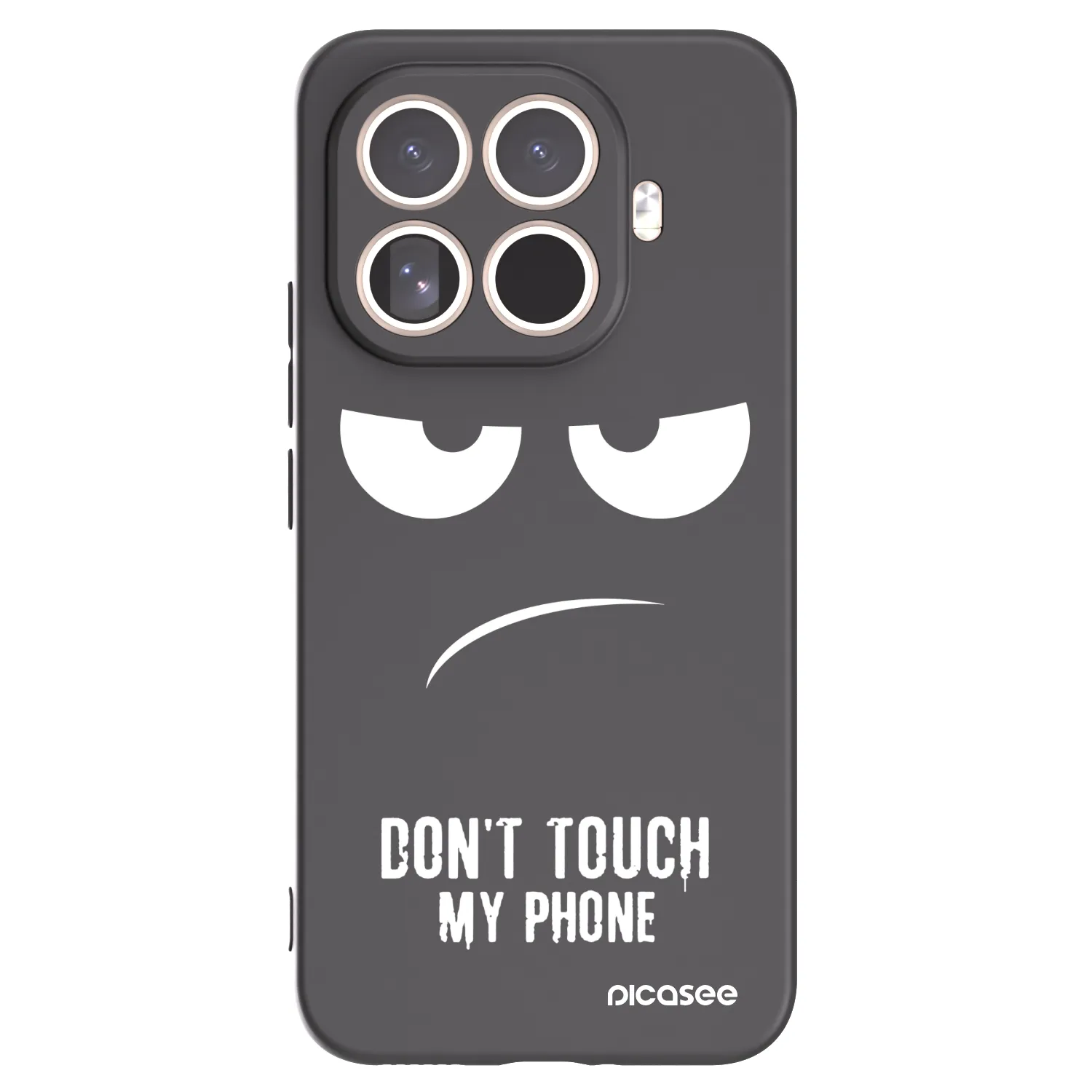 Picasee Xiaomi 15T Pro Hülle - Schwarzes Silikon - Don't Touch My Phone